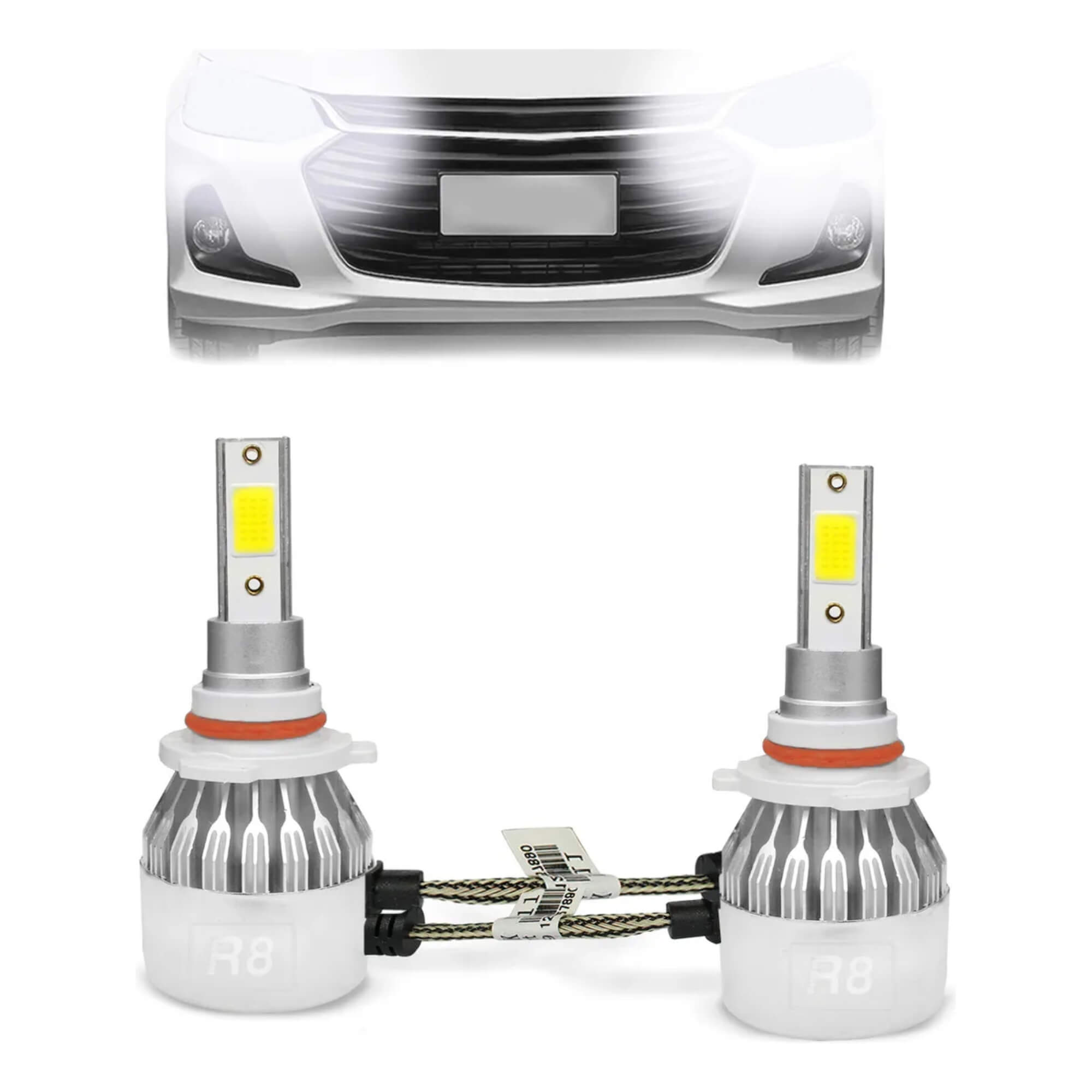 Kit Lâmpada de Led HB4 6500k R8 3000 Lumens 50W JR8 - JH0R8HB4