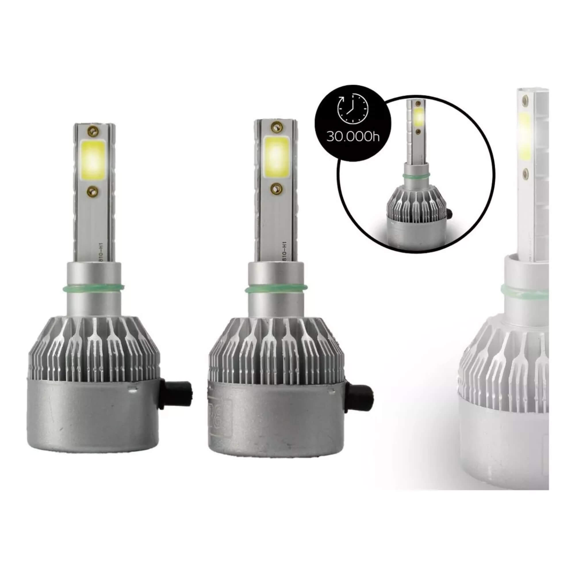 Kit Lâmpadas LED R8 HEADLIGHT H27/880 6500K JR8 - JH0R8PH27