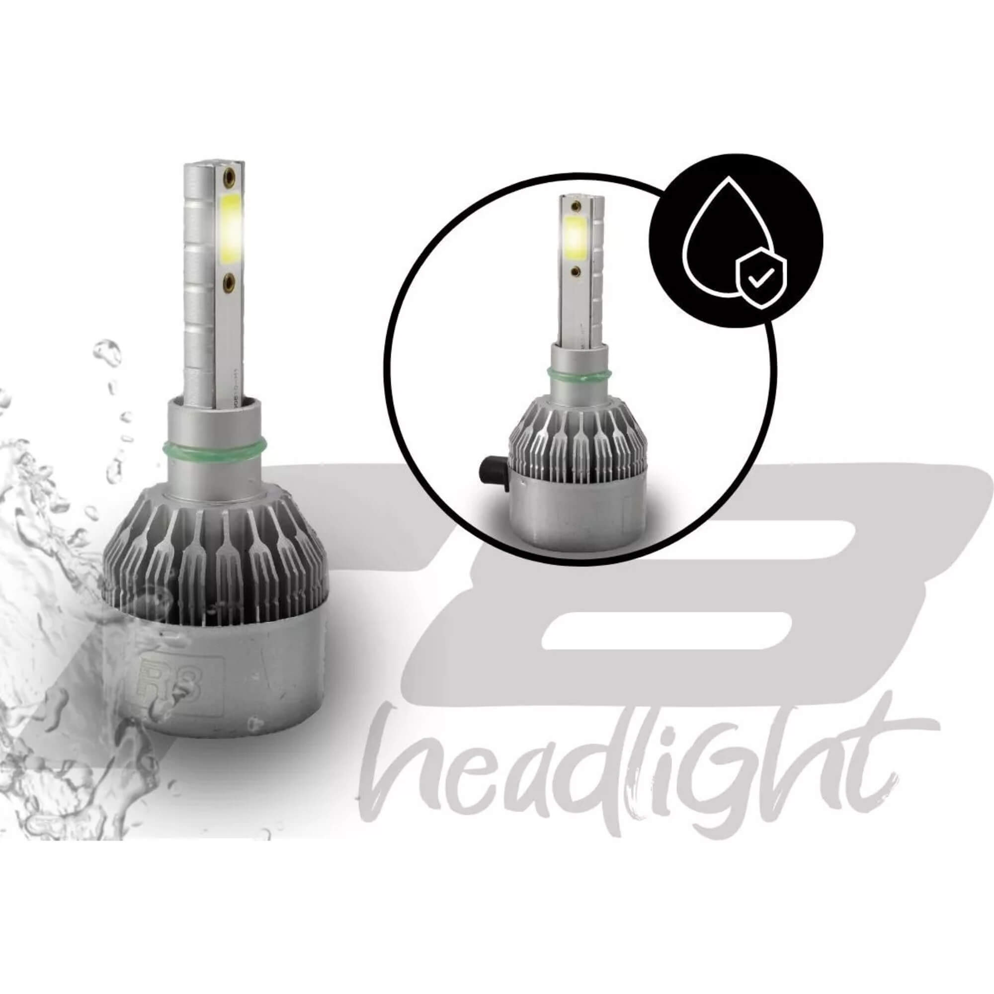 Kit Lâmpadas LED R8 HEADLIGHT H27/880 6500K JR8 - JH0R8PH27