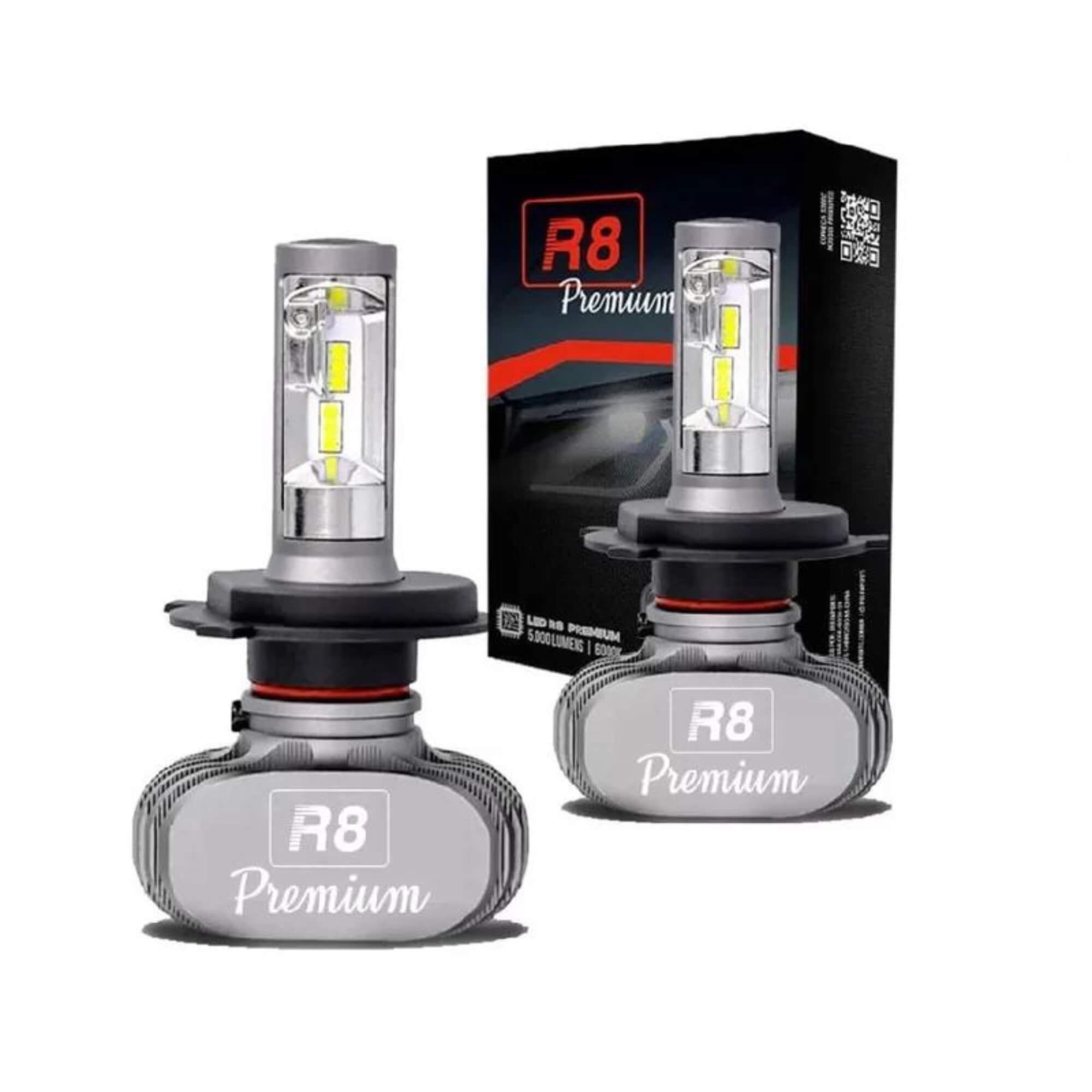 Kit Lâmpadas LED R8 Headlight Premium H7 6500K JR8 - JH0R8PH7