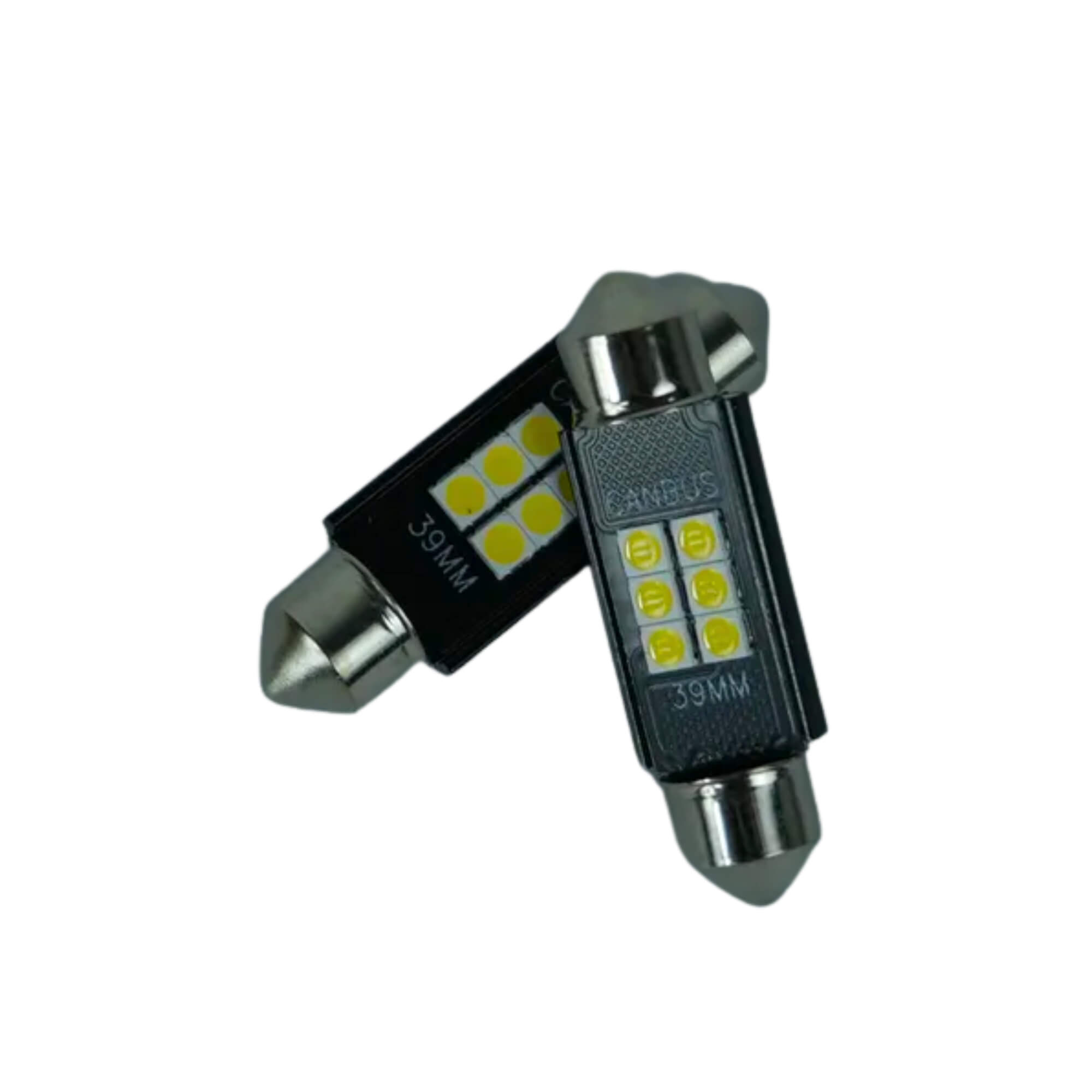Par de Lâmpada LED Torpedo Premium Automotivo JR8 - 39MM