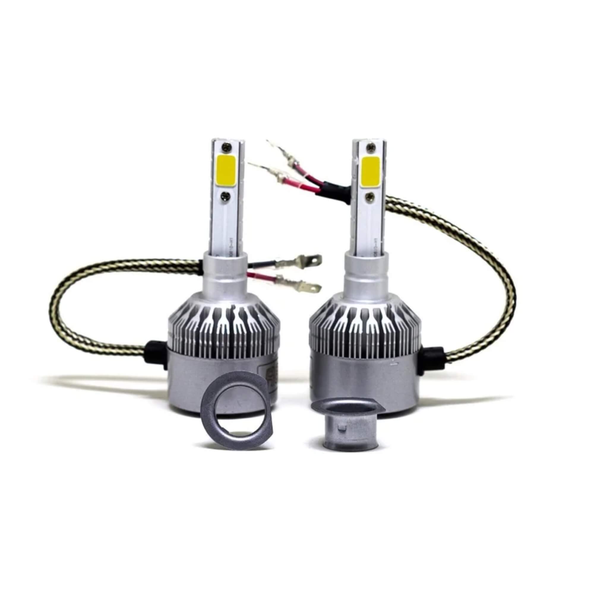 Kit Lâmpada H16 Super Led R8 Branca 6500K 3000 Lúmens COB JR8 - H166500K