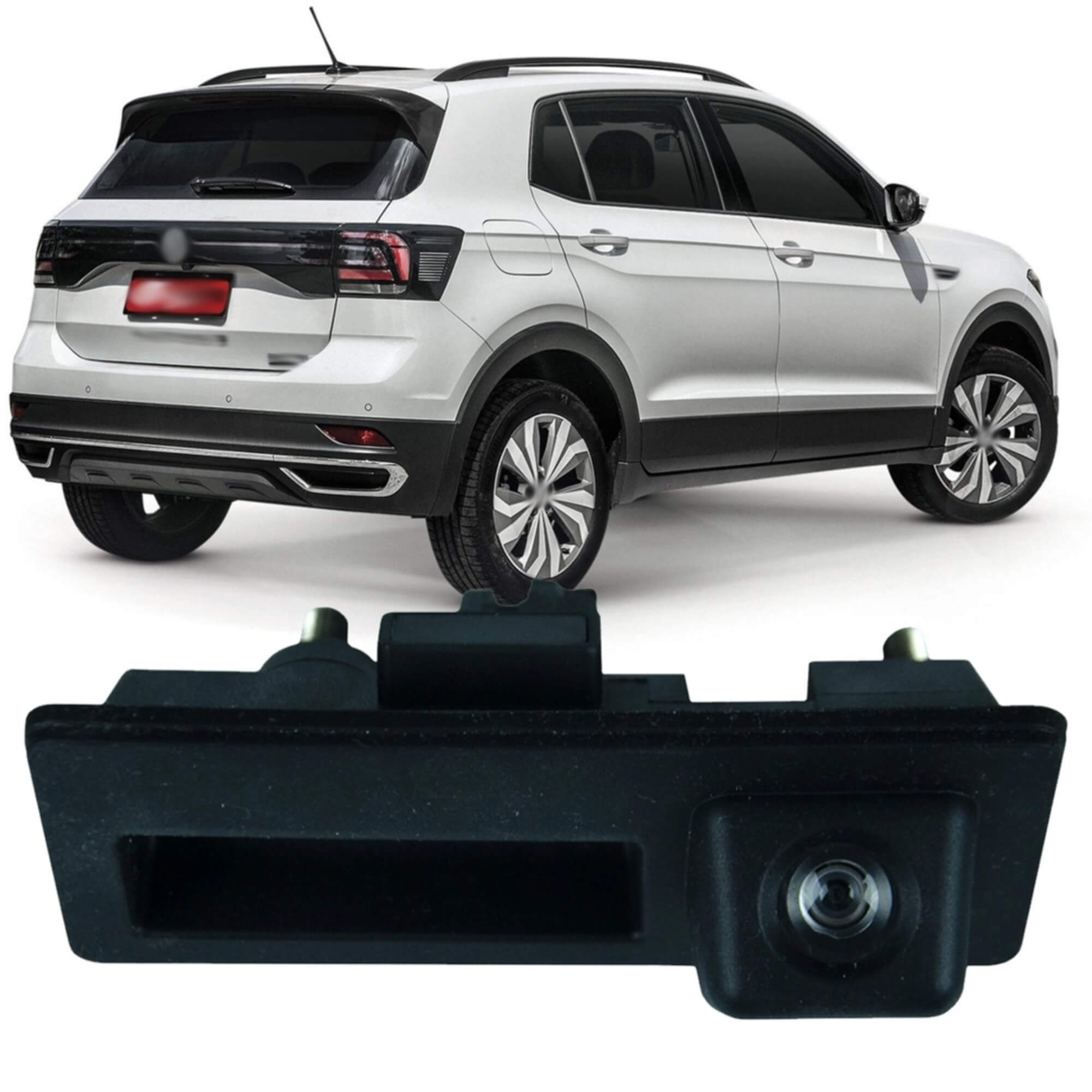 Câmera de Ré com Maçaneta Incorporada para VW T-Cross JR8 Imports