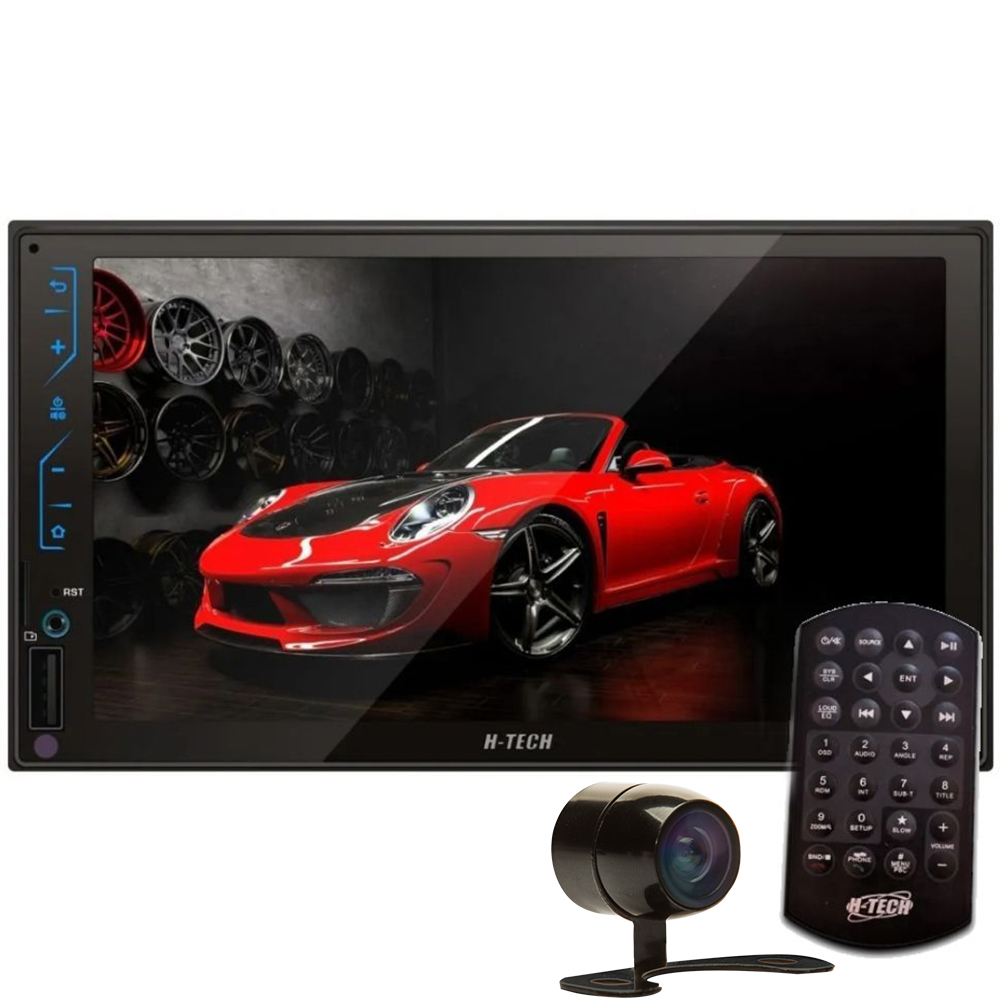 COMP Central multimídia Mp5 2Din Espelhamento Android e IOS H-tech HT-3220TV + Câmera de ré
