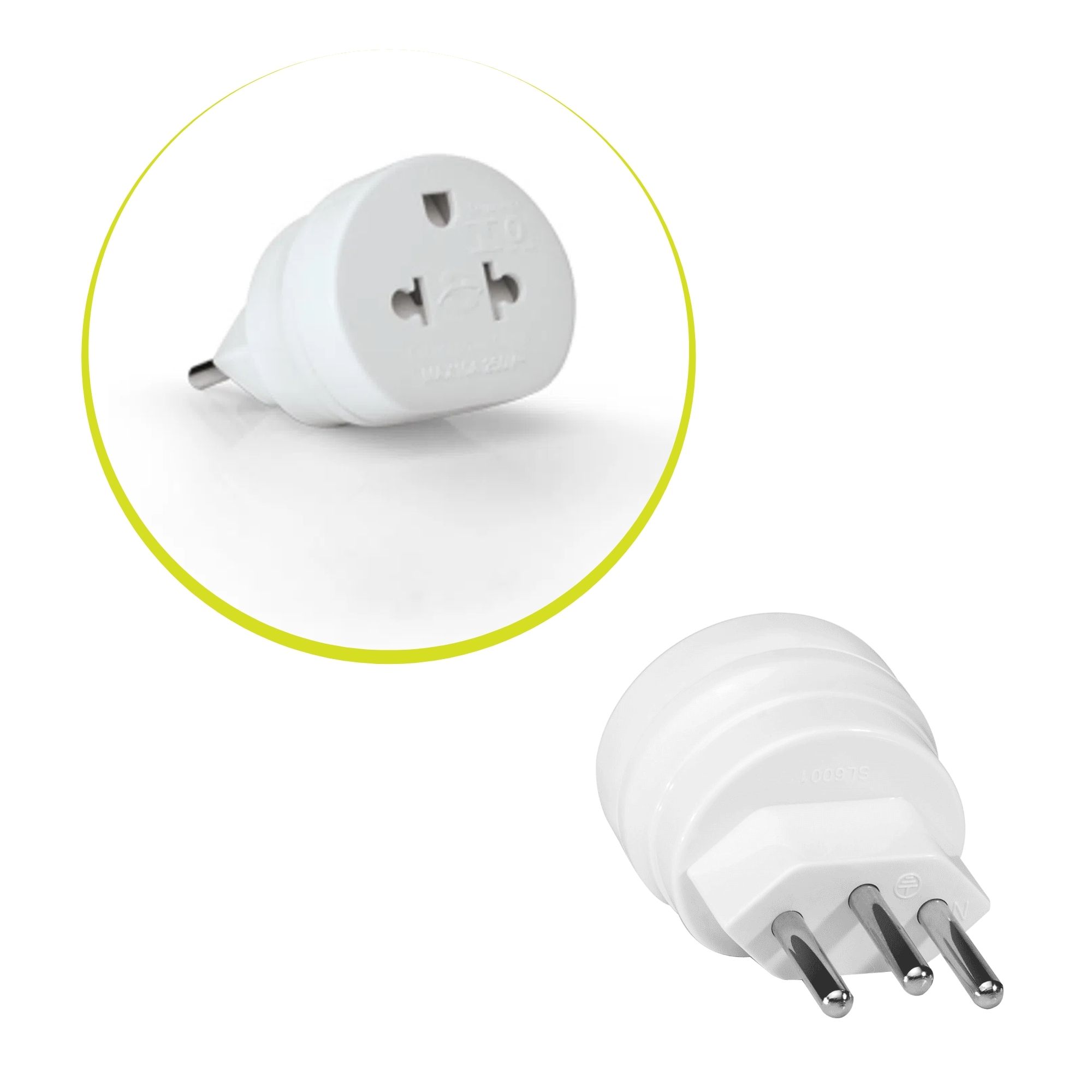 Adaptador Tomada 3 pinos Branco Novo Padrao WI243 - Multilaser