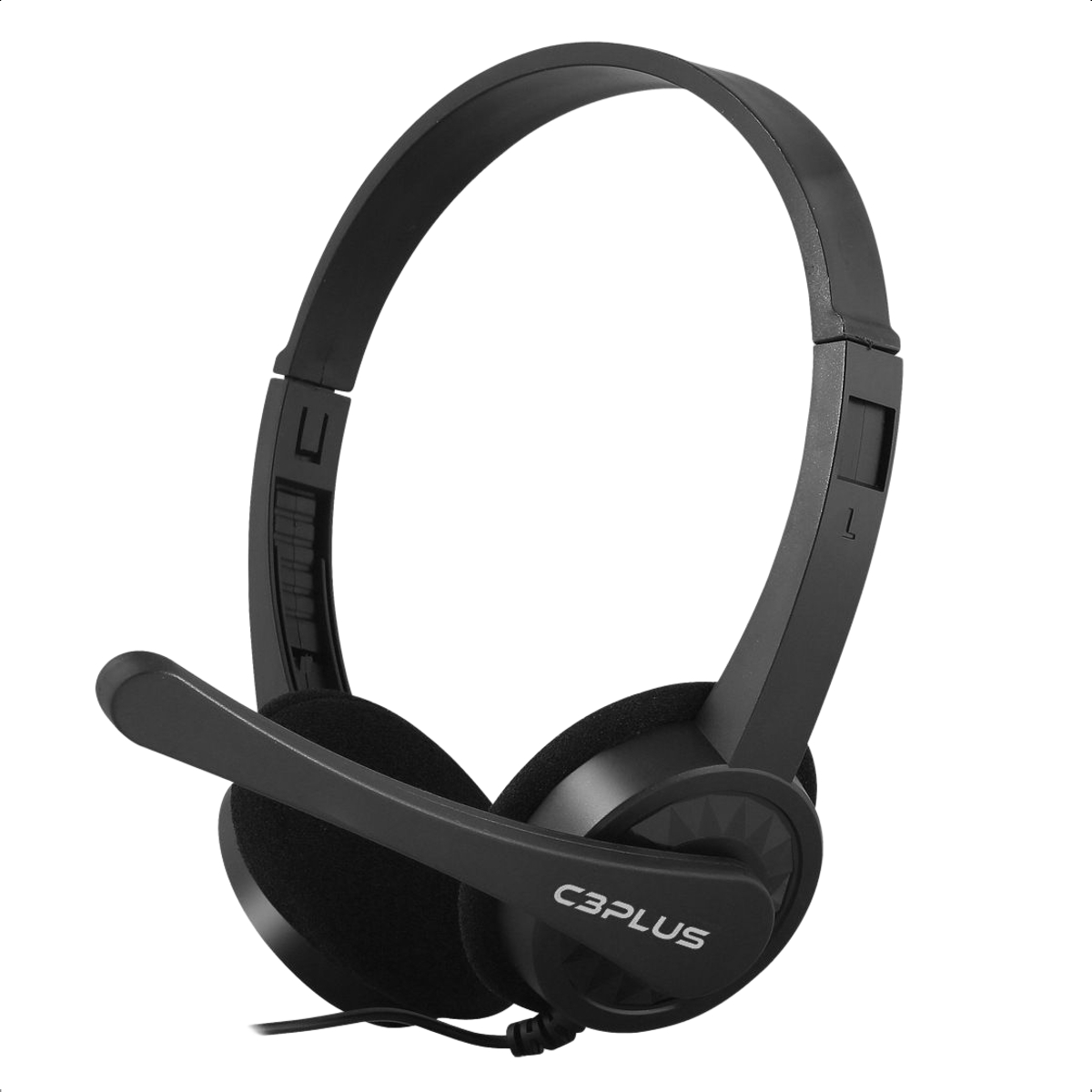 Headset Fone com Microfone Preto P2 Cabo 200cm C3Plus PH-02BK