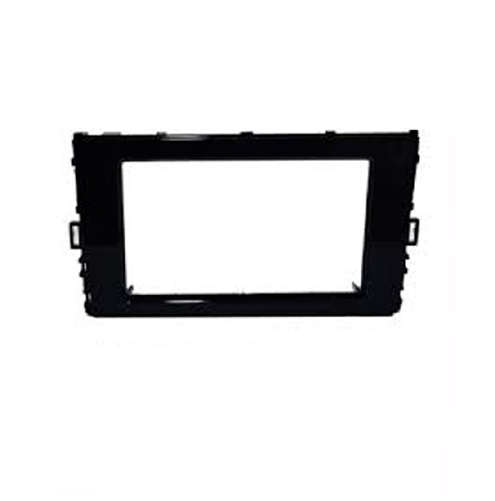 Moldura 1/2 Din 7" Novo Polo/Virtus 2017 em diante Preta Expex EPX VW-539