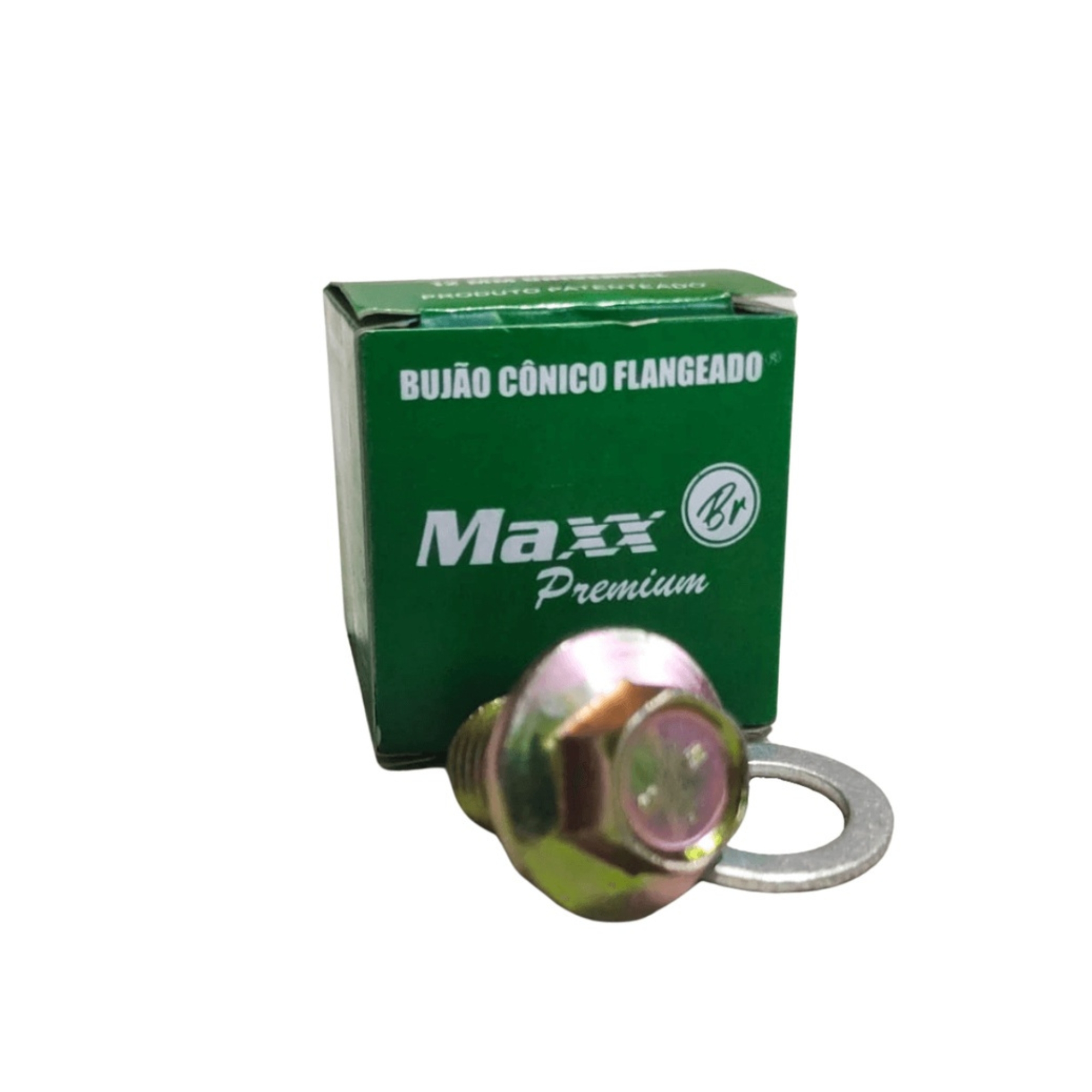 Bujão do Carter Cônico 12MM Universal Flangeado Maxx Premium - 080035