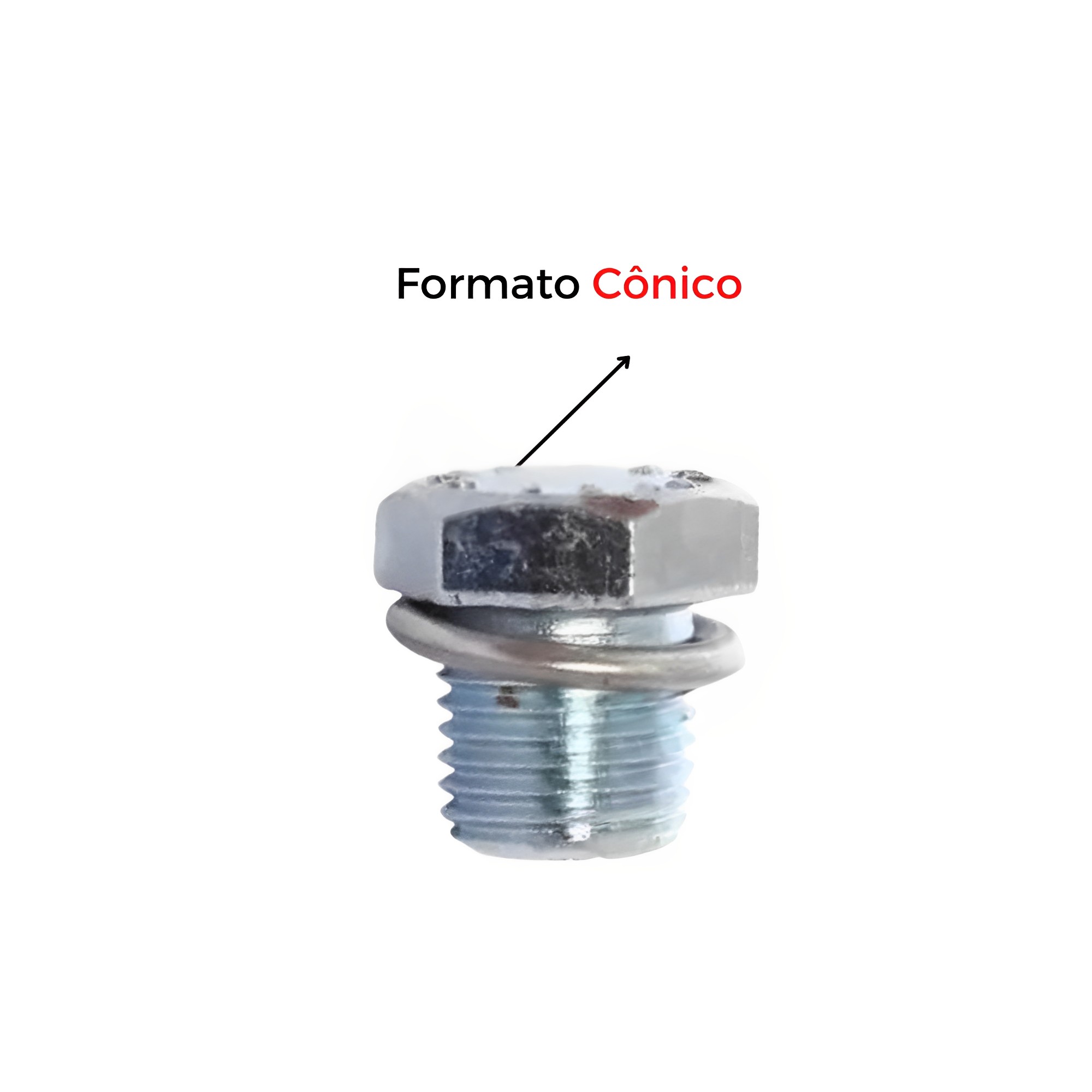Bujão do Carter Cônico 14MM Universal Honda/Yamaha Maxx Premium - 080040