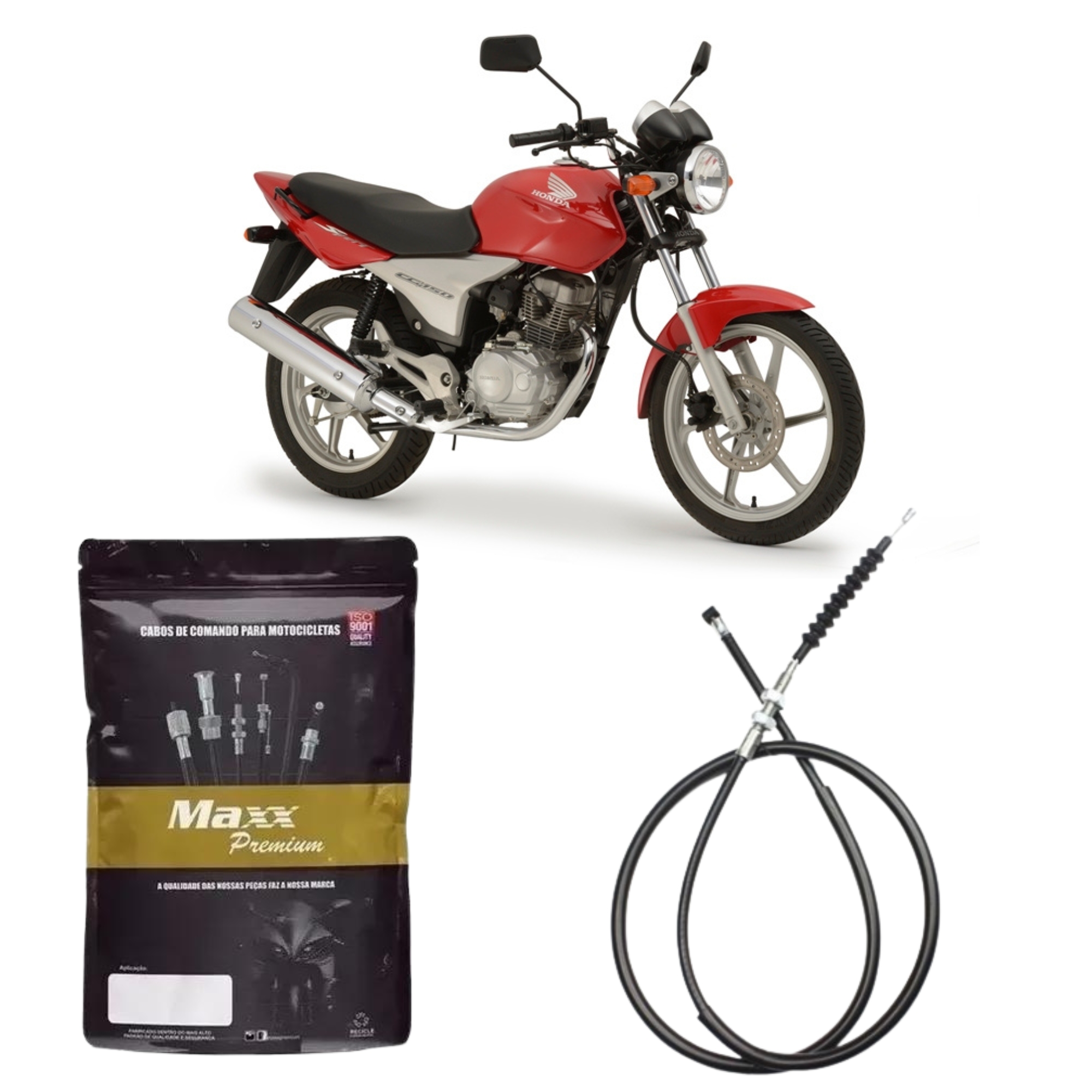 Cabo da Embreagem em Titan 150 Sport 2004 até 2008 Maxx Premium - 076236