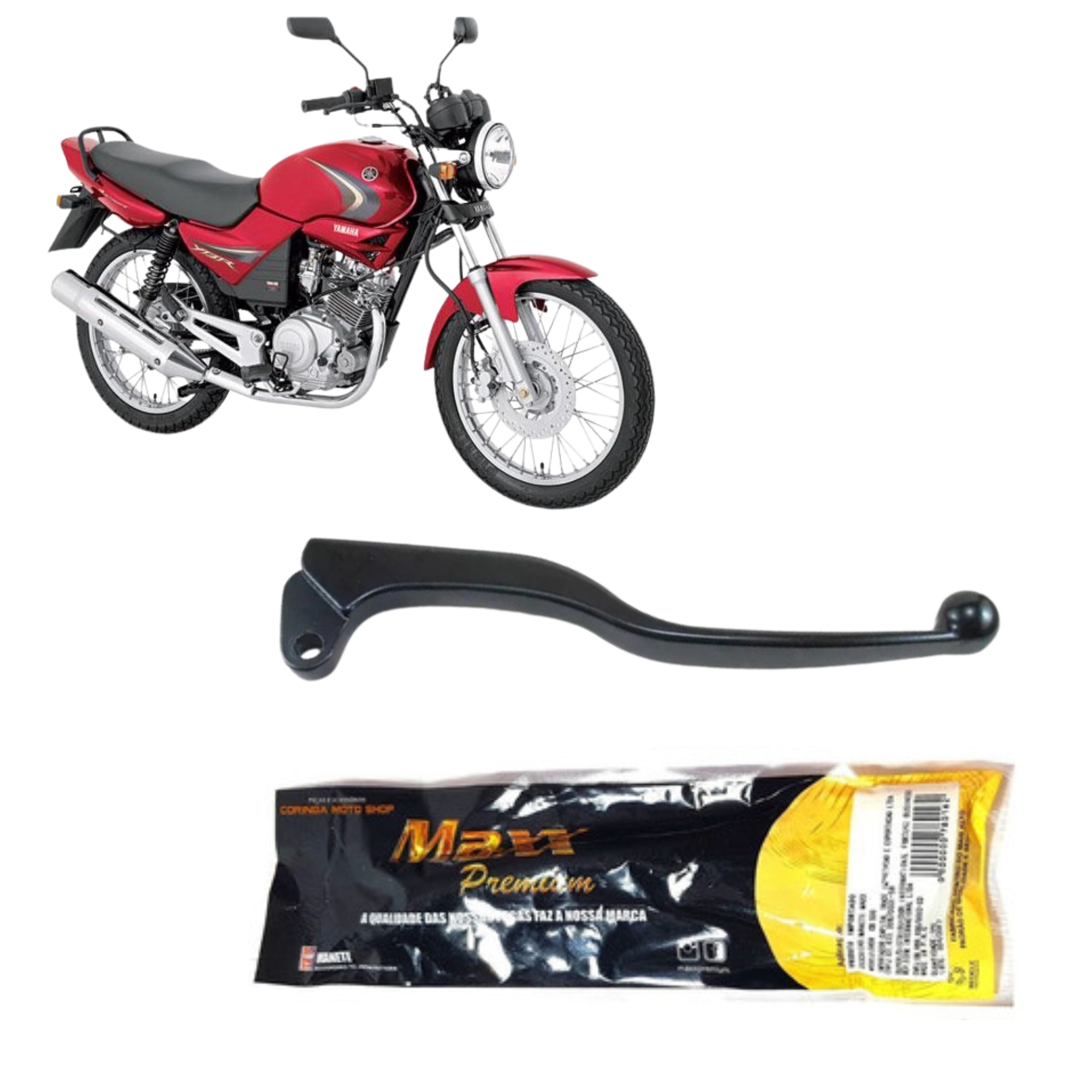 Manete de Freio em Alumínio YBR 125 Disco Todos os anos Maxx Premium - 078026