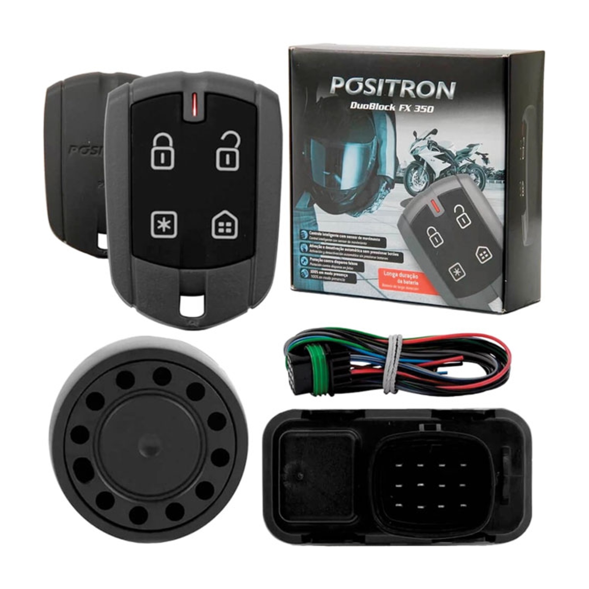 Alarme para Moto Positron Duoblock FX G8 350 Dedicado Honda CG 125/150/160 012881000