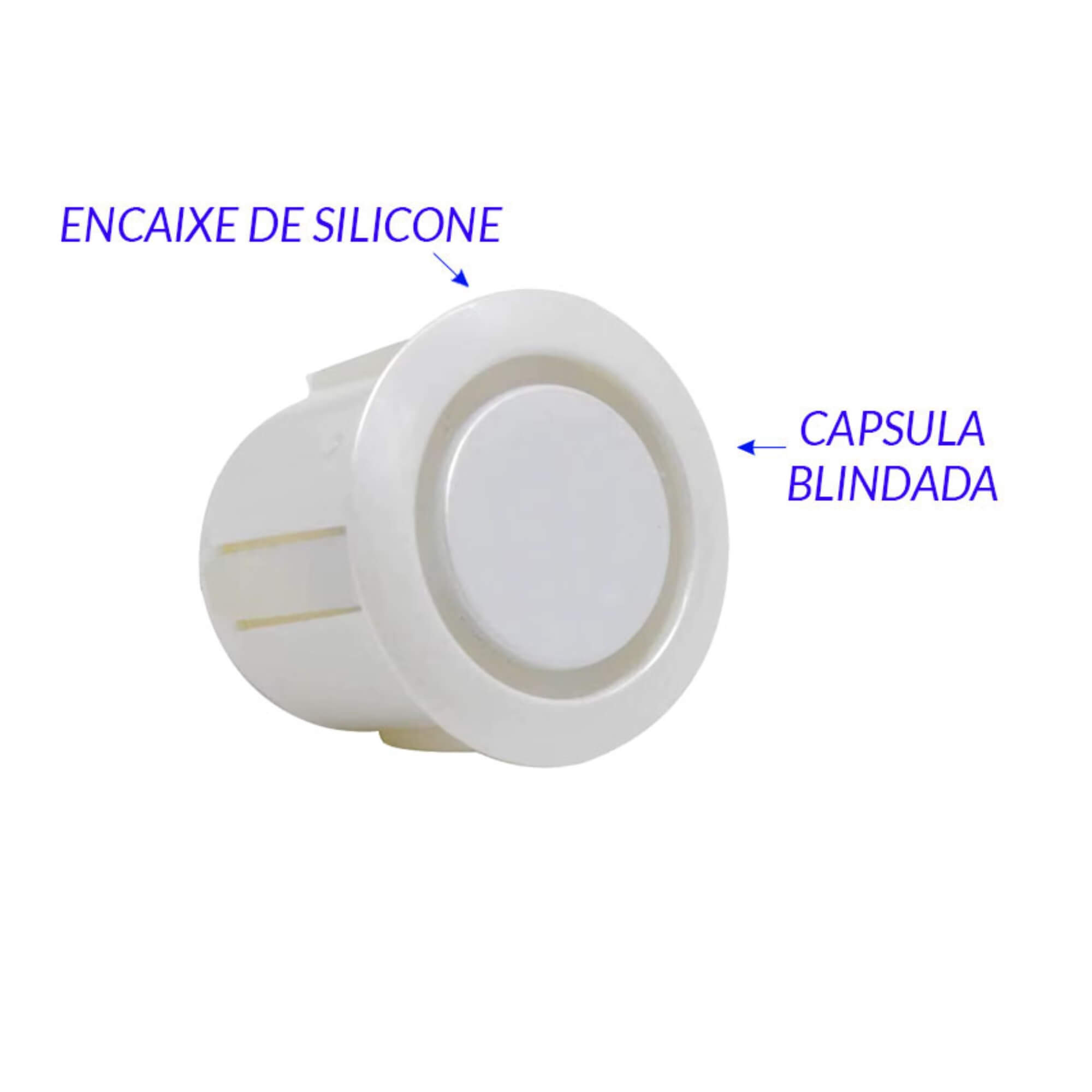 Sensor de Estacionamento 18mm na cor Branca Roadstar - RS204BRB