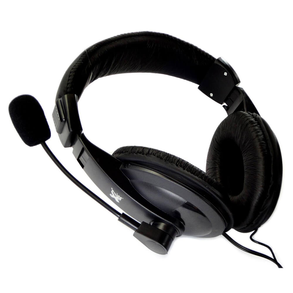 Fone de Ouvido Headset Profissional Preto - 601144-4 - Maxprint
