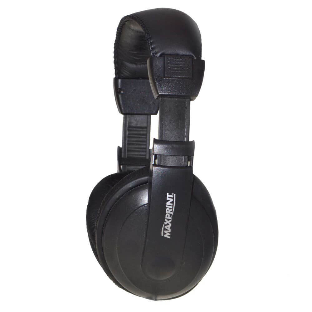 Fone de Ouvido Headset Profissional Preto - 601144-4 - Maxprint