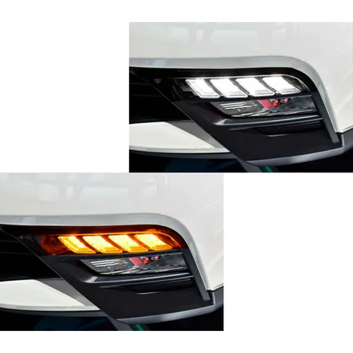 Luz Diurna Nissan Kicks Preto Função Seta Hurricane