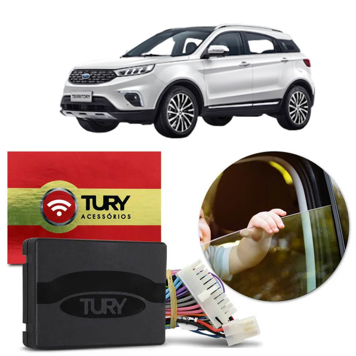 Módulo de Fechamento Teto Solar Ford Territory Tury LVX5.16P