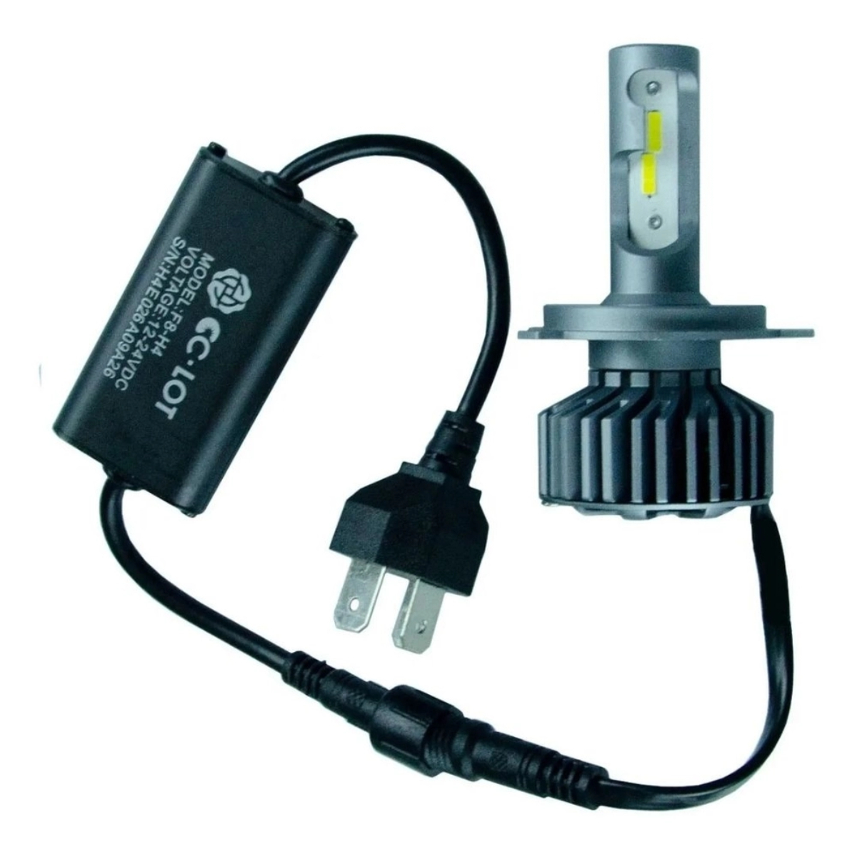 Kit Lâmpada LED CC-LOT H4 JR8 6000K 5000 Lumens - YXFLC3H4