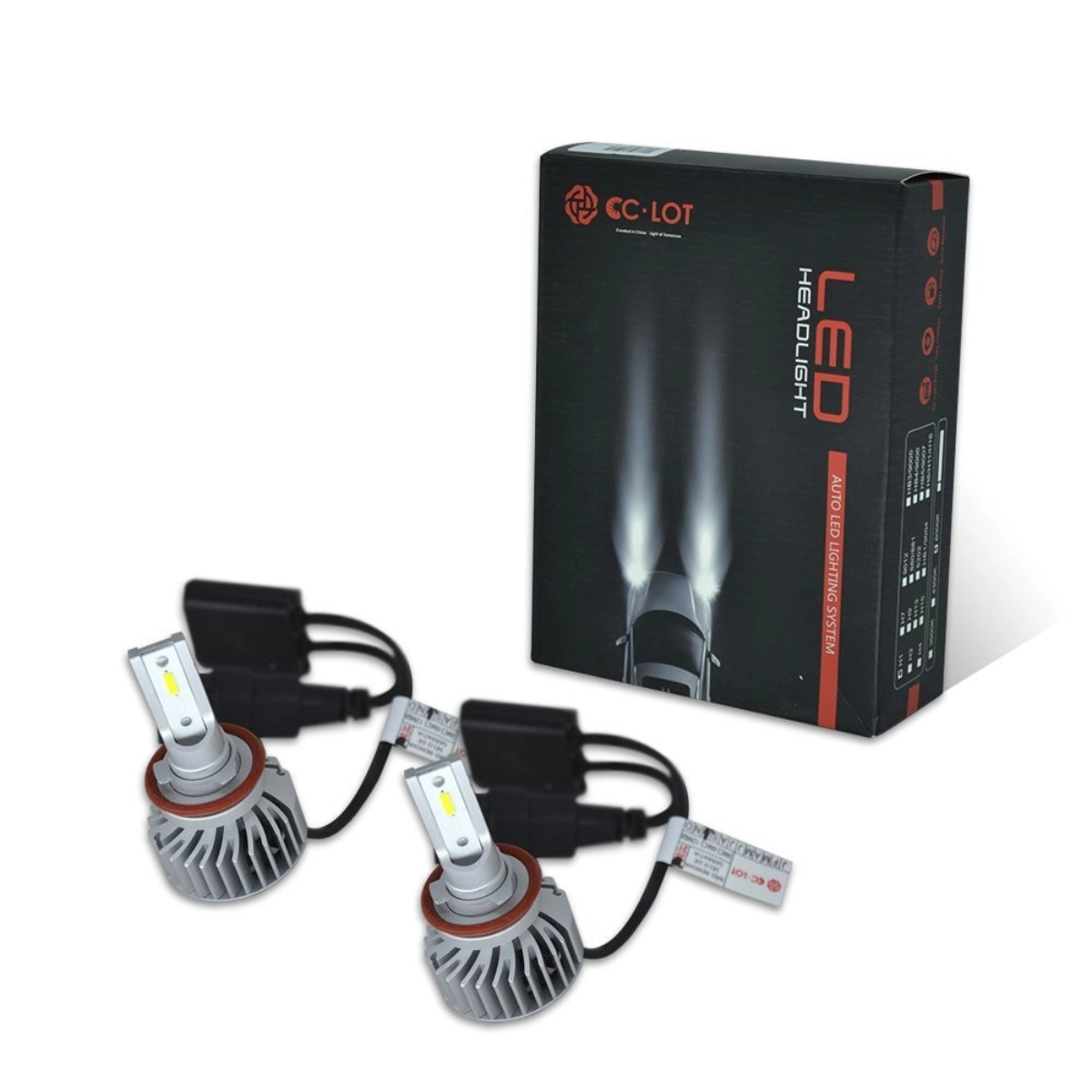 Kit Lâmpada LED H11 30W 6000K 5000 Lumens 12V CC-LOT JR8 - JH0CCLOTH11