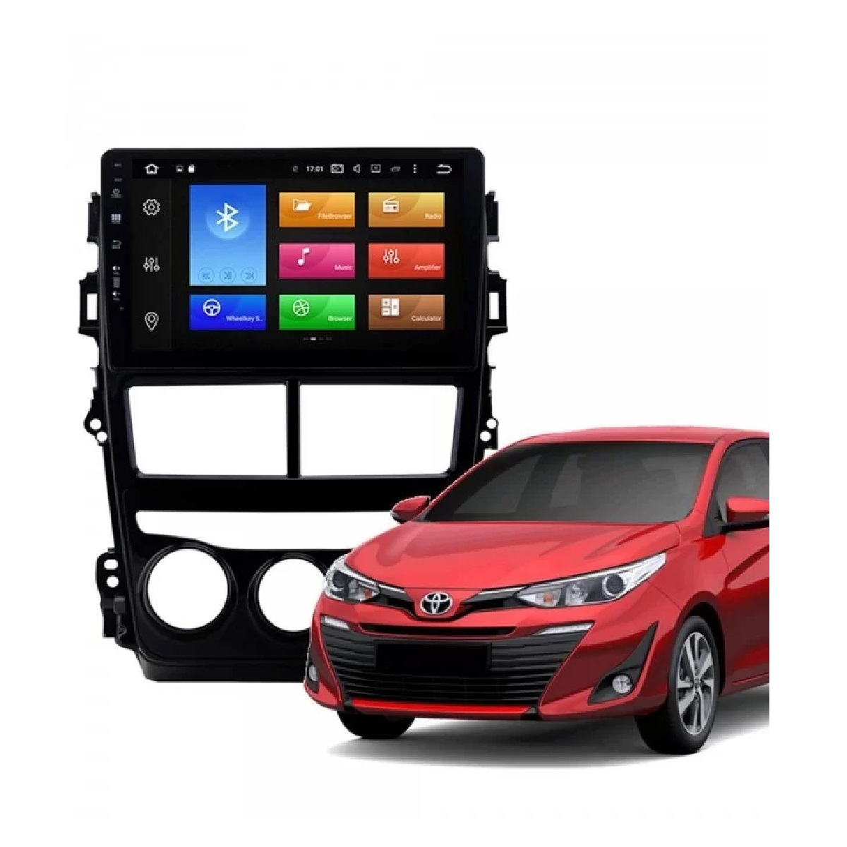 Central Multimidia Toyota Yaris Android 8.1 JR8 - ZTA9020T