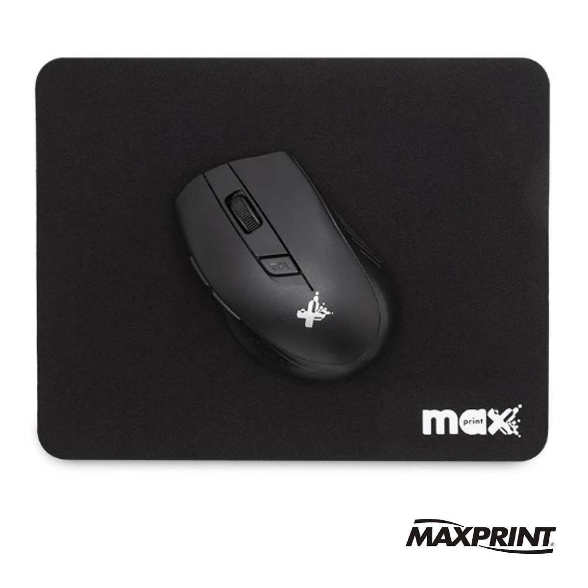 Base para Mouse Mousepad Com Tecido Preto e Base Anti­deslizante 220 x 178mm Maxprint - 60357-9