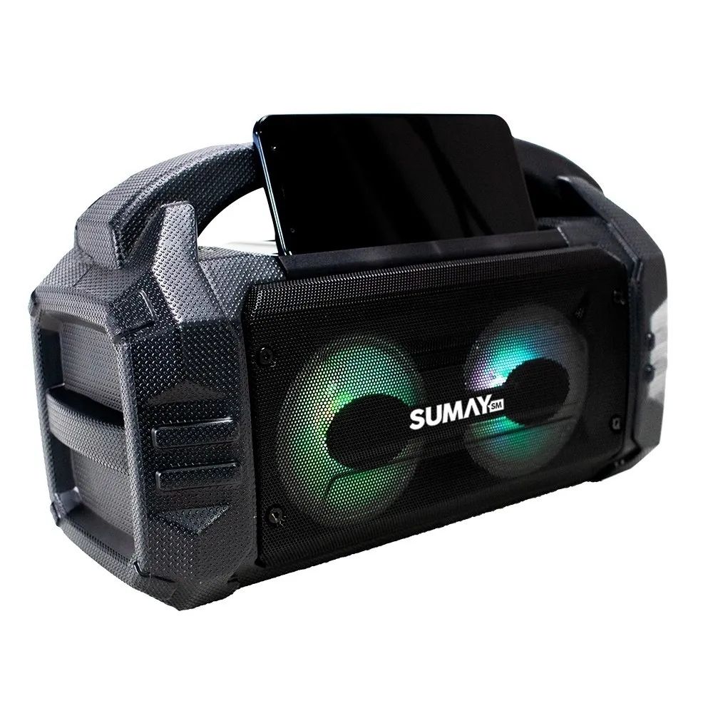 Caixa De Som Portátil Bluetooth Sunbox 50W Rms Sumay - SM-CSP1304