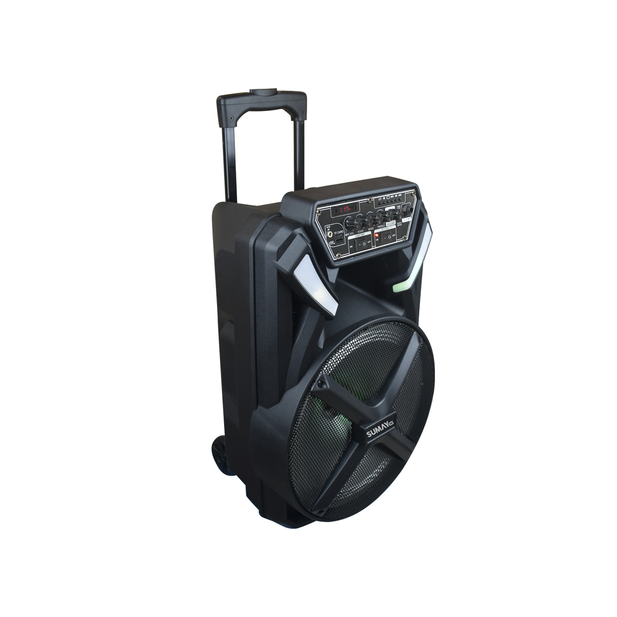 Caixa de Som Amplificada X-Prime 300W BT/Bateria Interna/Microfone com FiSM - Sumay SM-CAP22 600BT