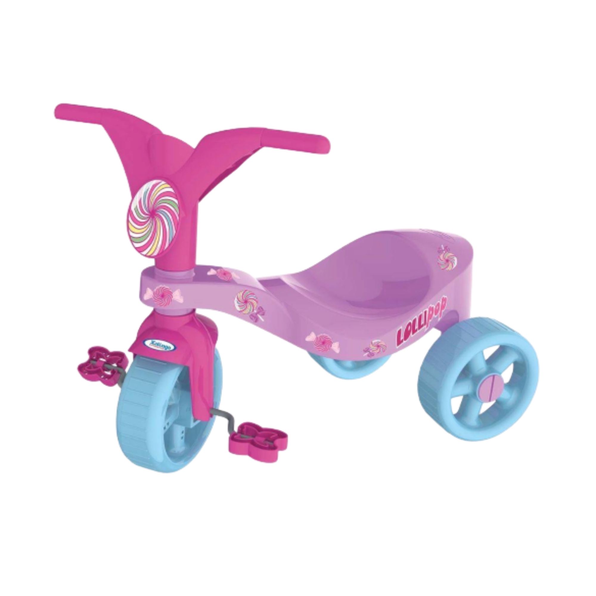 Triciclo Infantil Lolli Pop Rosa e Roxo Xalingo - 0744.5