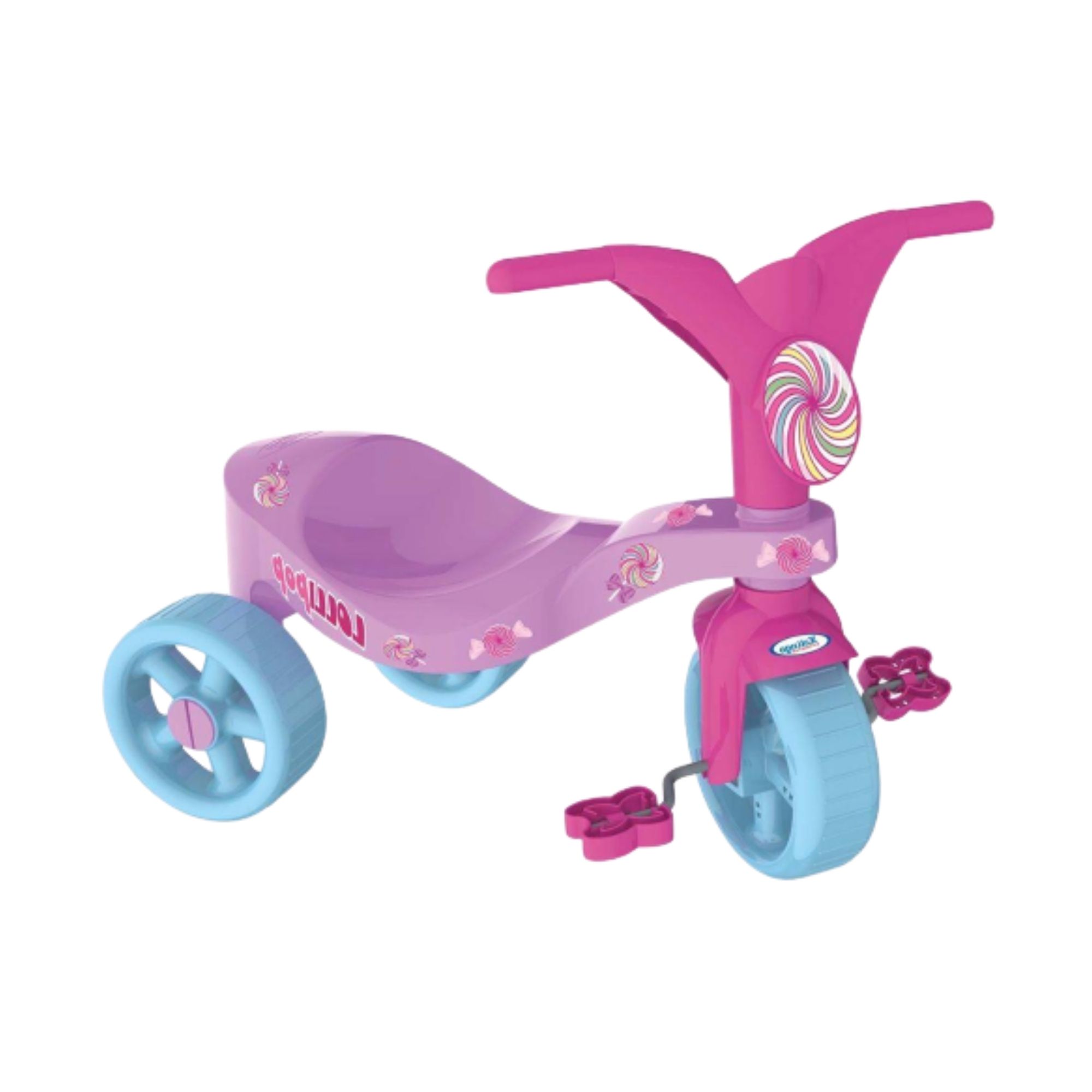 Triciclo Infantil Lolli Pop Rosa e Roxo Xalingo - 0744.5