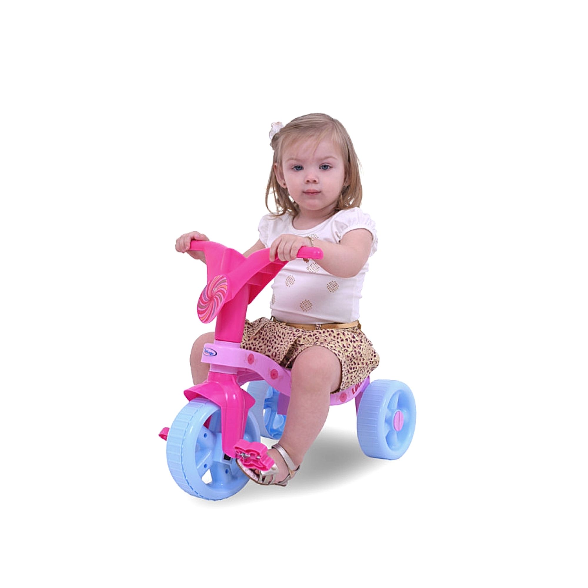Triciclo Infantil Lolli Pop Rosa e Roxo Xalingo - 0744.5