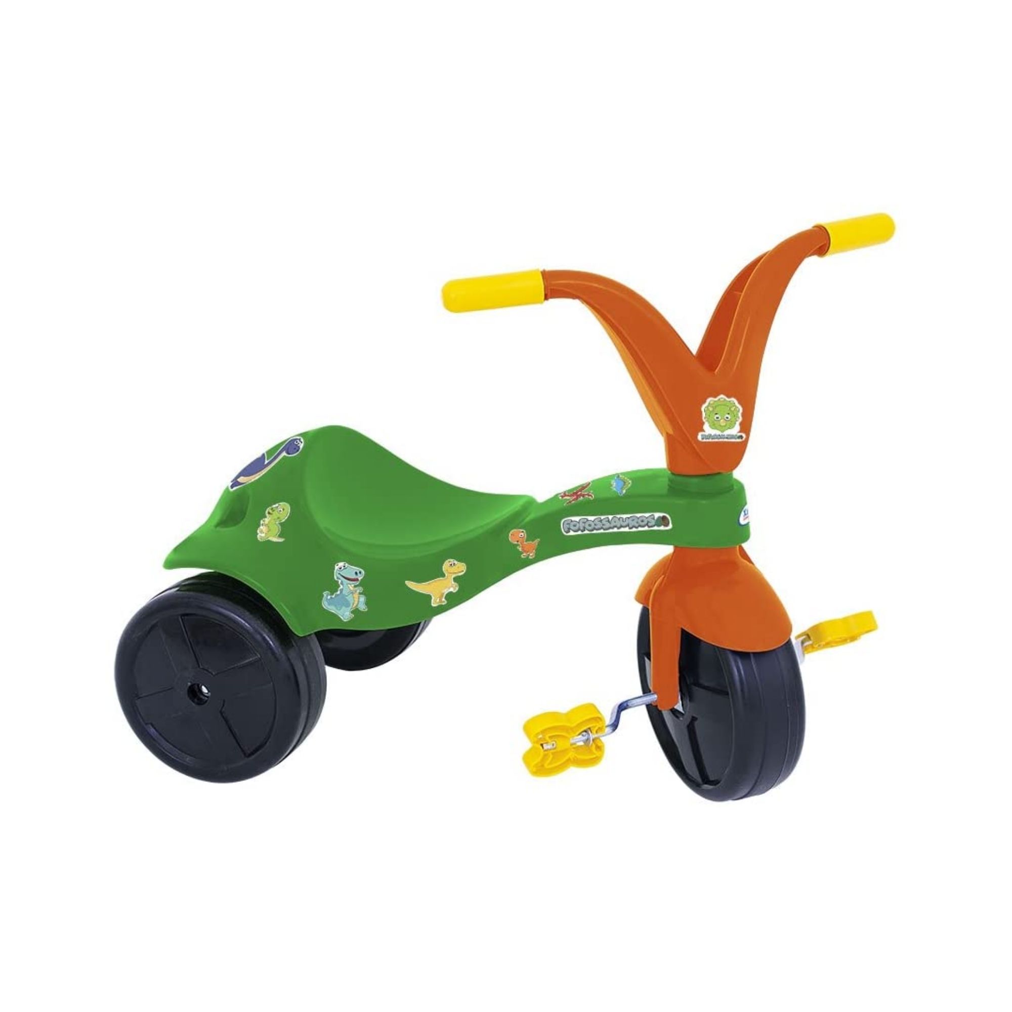 Triciclo Infantil Fofossauros Verde e Laranja Xalingo - 0753.8