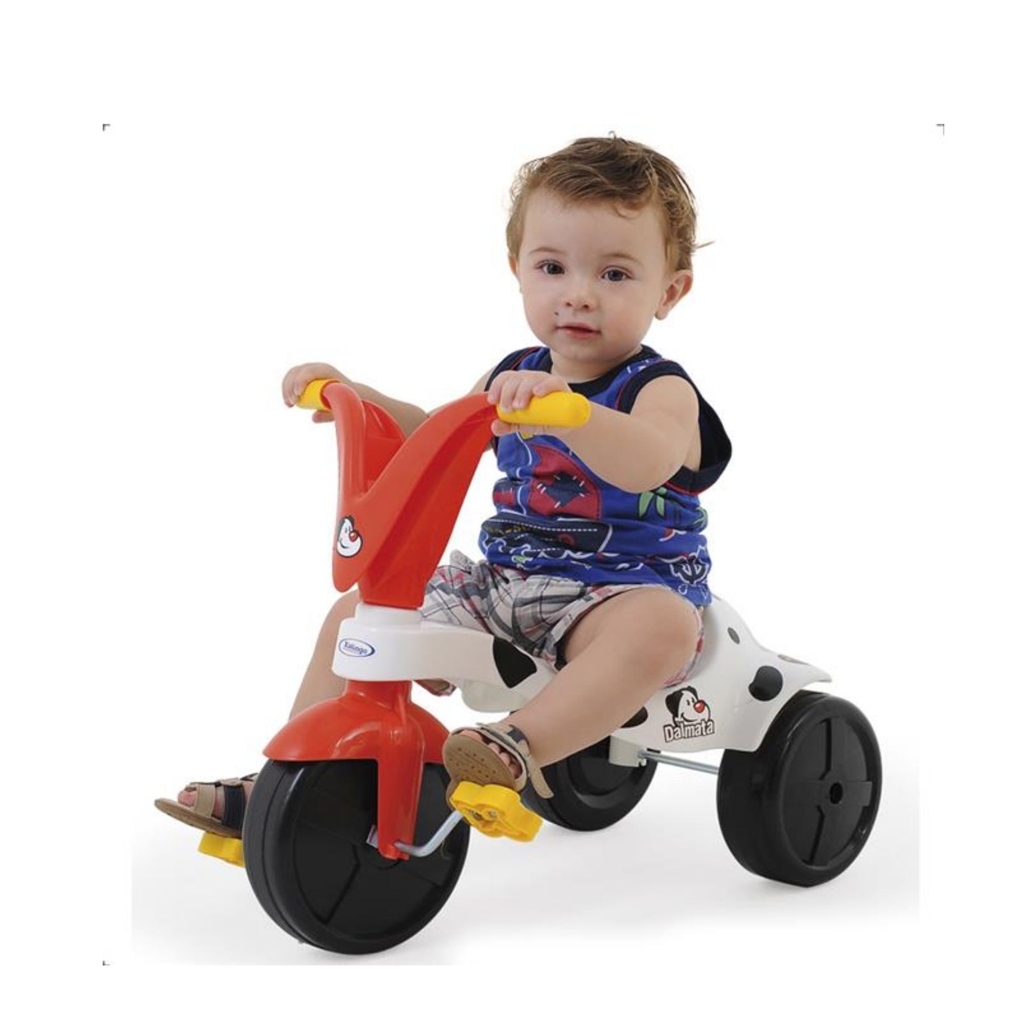 Triciclo Infantil Dálmata Preto e Branco Xalingo - 0737.6
