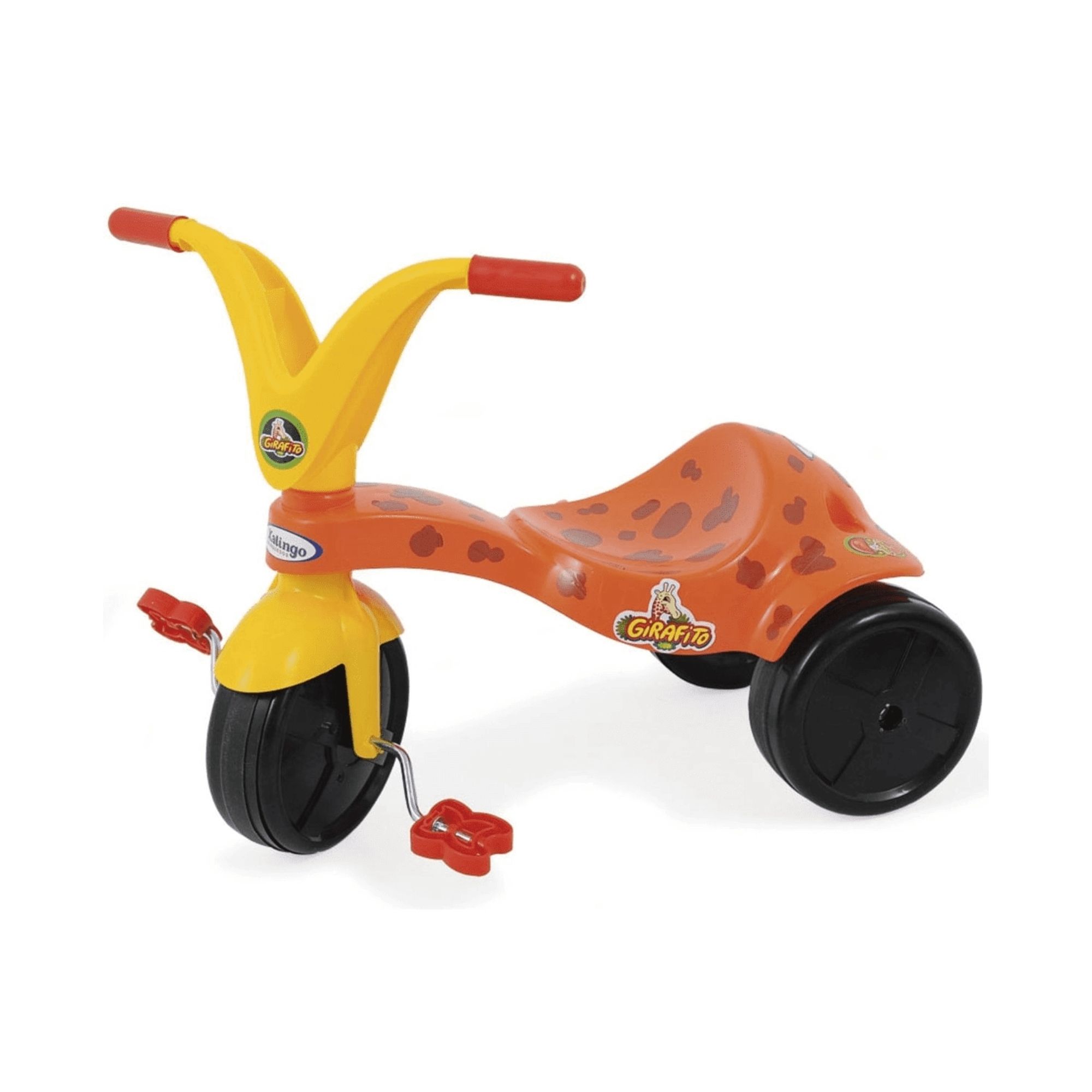 Triciclo Infantil Girafito Amarelo e Laranja Xalingo - 0778.7