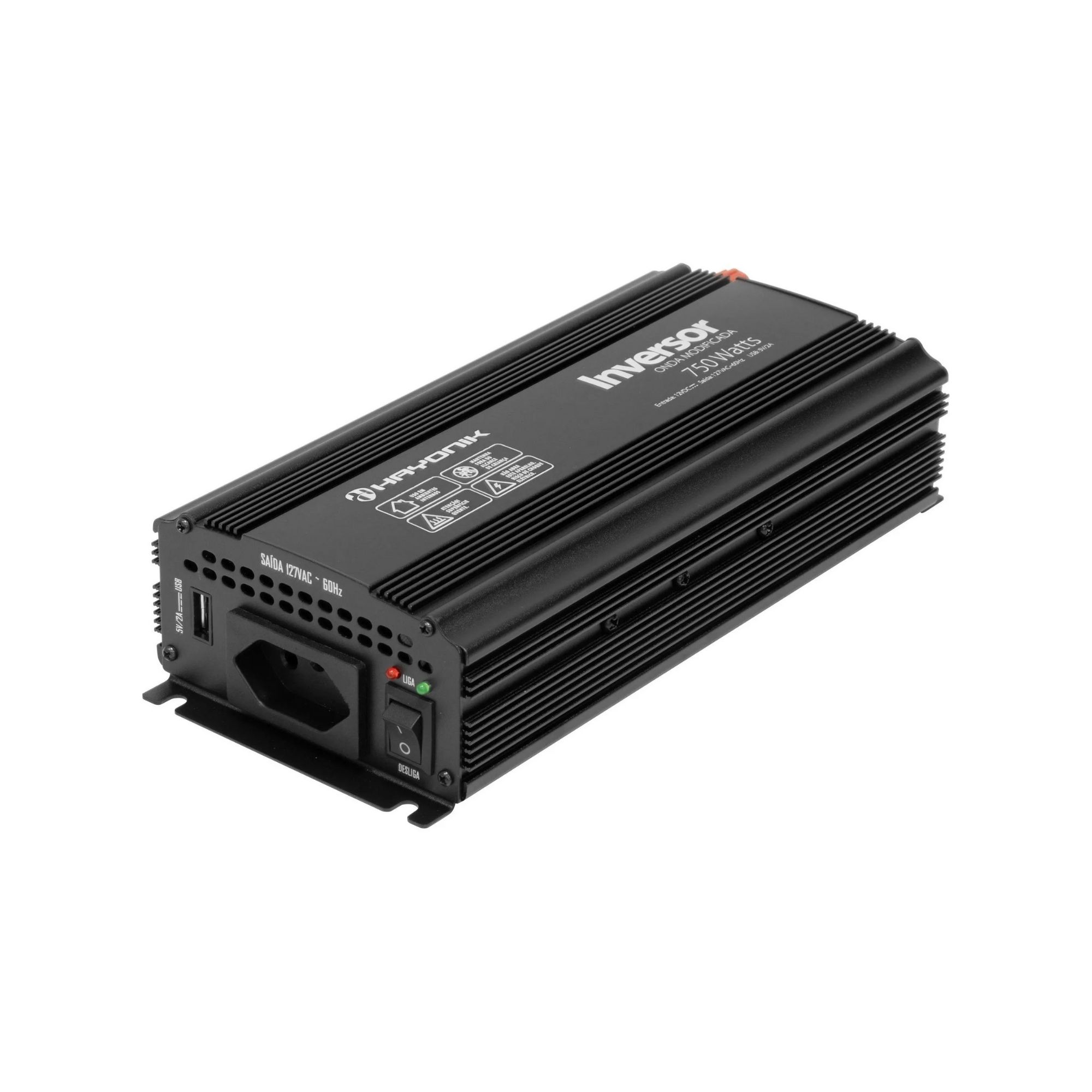 Inversor de Onda Modificada 750W 12VDC/127V PW12-1 Hayonik 72099