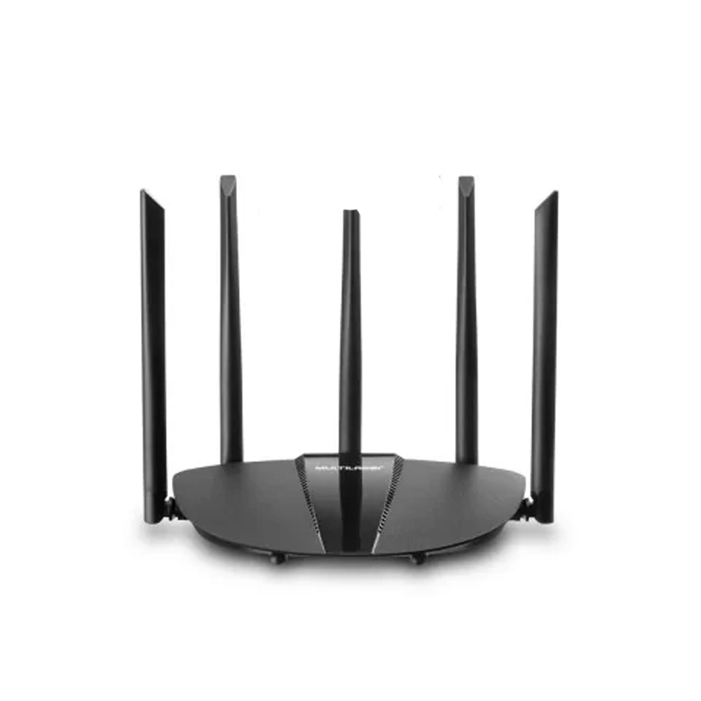 Roteador Wireless Draco AC1200 Ipv6 Dual Band Gigabit 5 Antenas Multilaser - RE017