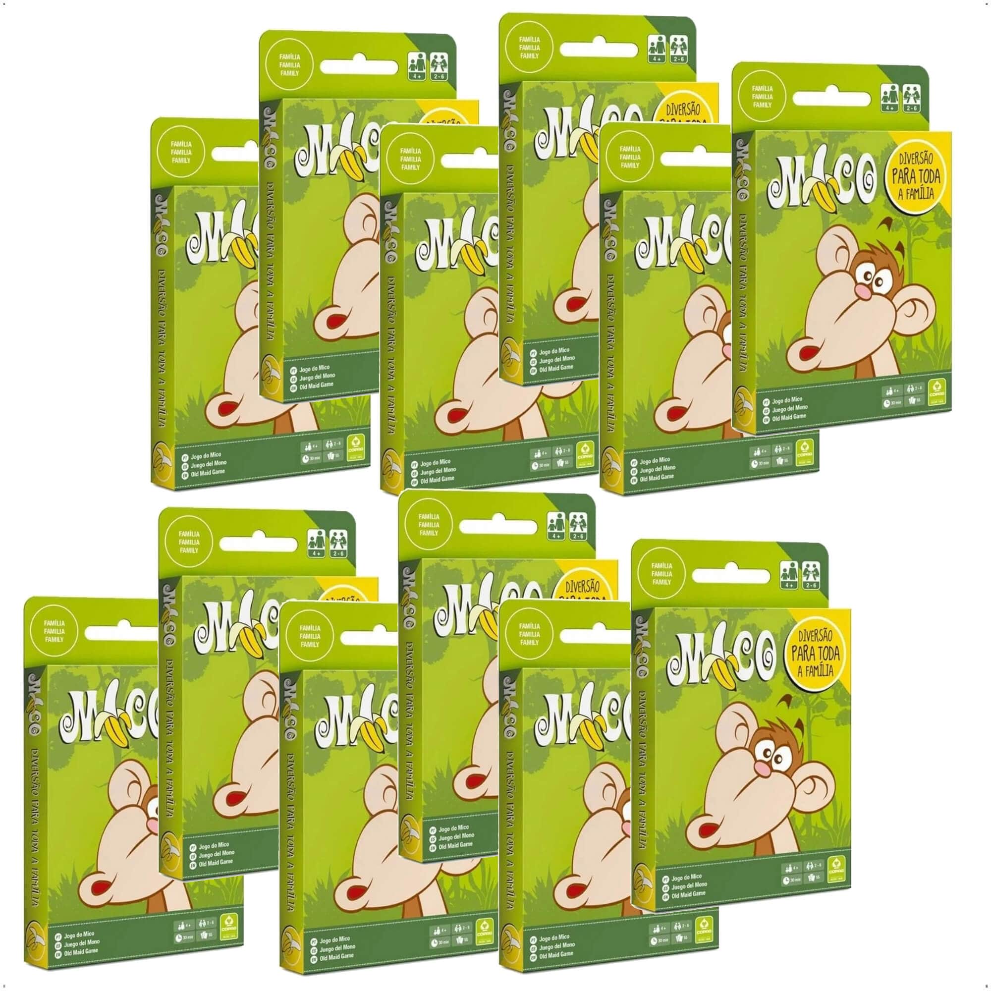 Kit com 12 jogos de Cartas do Mico Copag - 93939