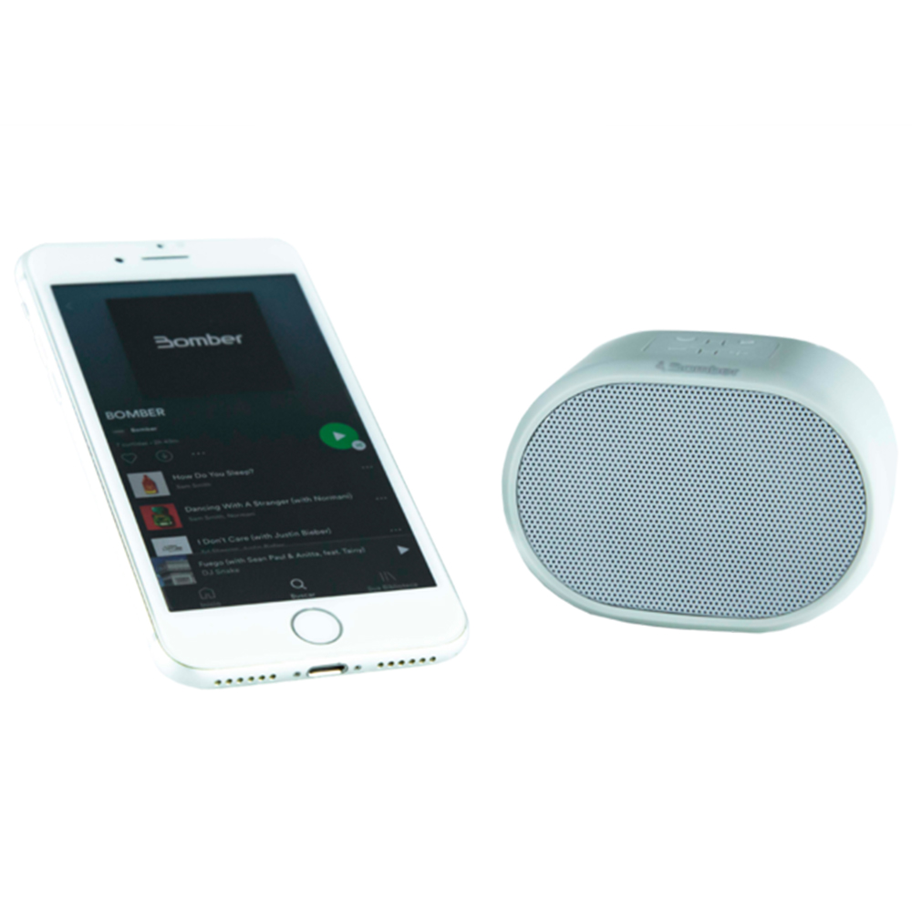 Caixa de Som Bluetooth Portátil Mybomber 2 Prata - Bomber