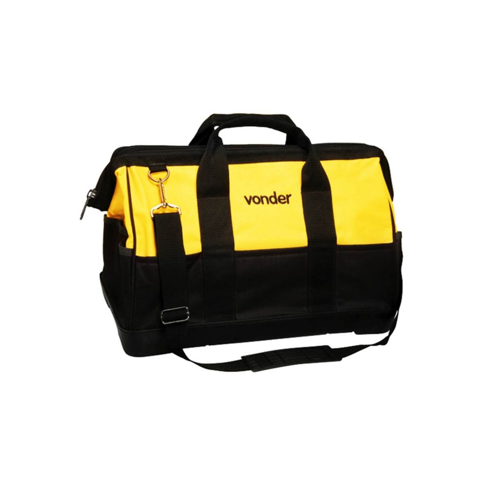 Bolsa em Lona para Ferramentas Reforçada 400 x 200 x 300mm Preta e Amarela Vonder - 35.40.402.030