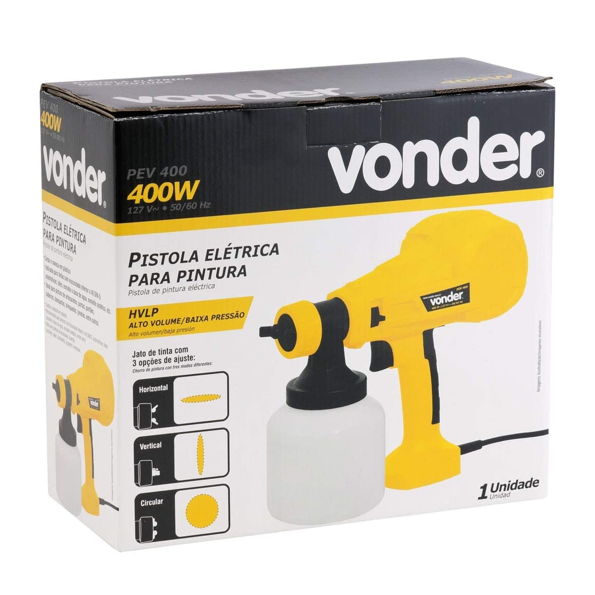Pistola Elétrica para Pintura 220V PEV400 Vonder - 62.20.400.220