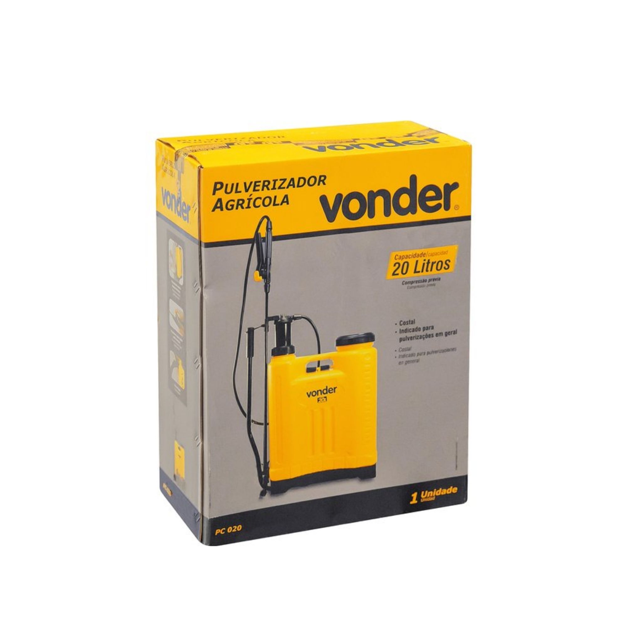 Pulverizador Costal Agrícola 20 Litros PC020 Vonder - 62.40.020.000