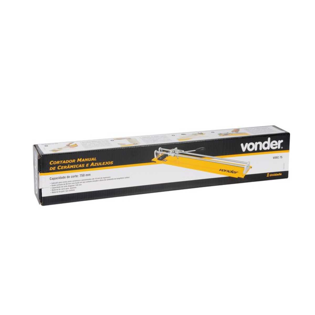 Cortador de Cerâmicas e Azulejos VDEC75 75cm Vonder - 68.51.075.000