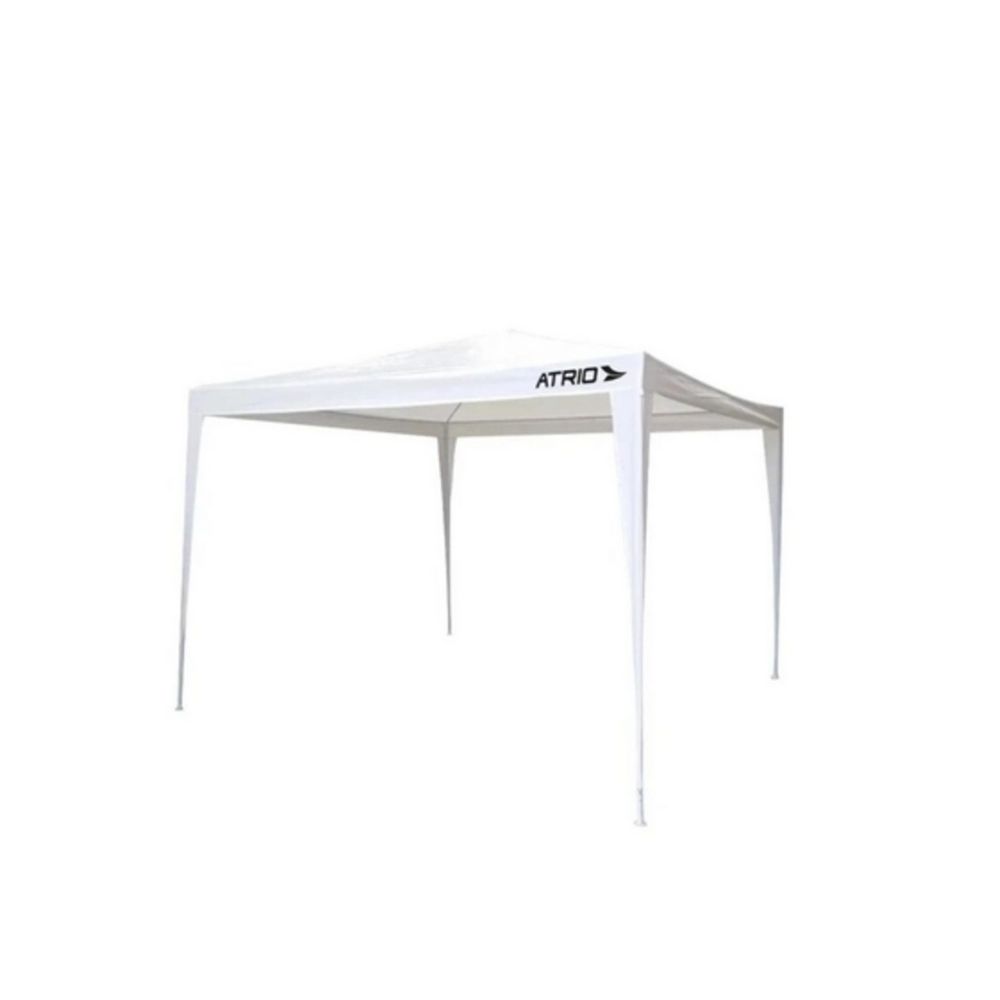 Tenda Gazebo 3,0x3,0x2,45 m Aço e Polietileno Branca Atrio - ES362