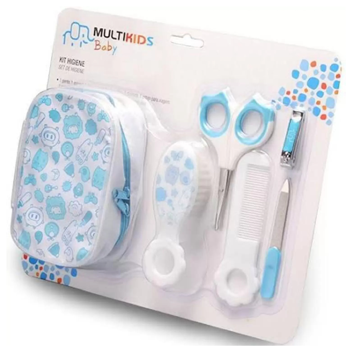 Kit Higiene Azul para Bebês Multikids - BB097