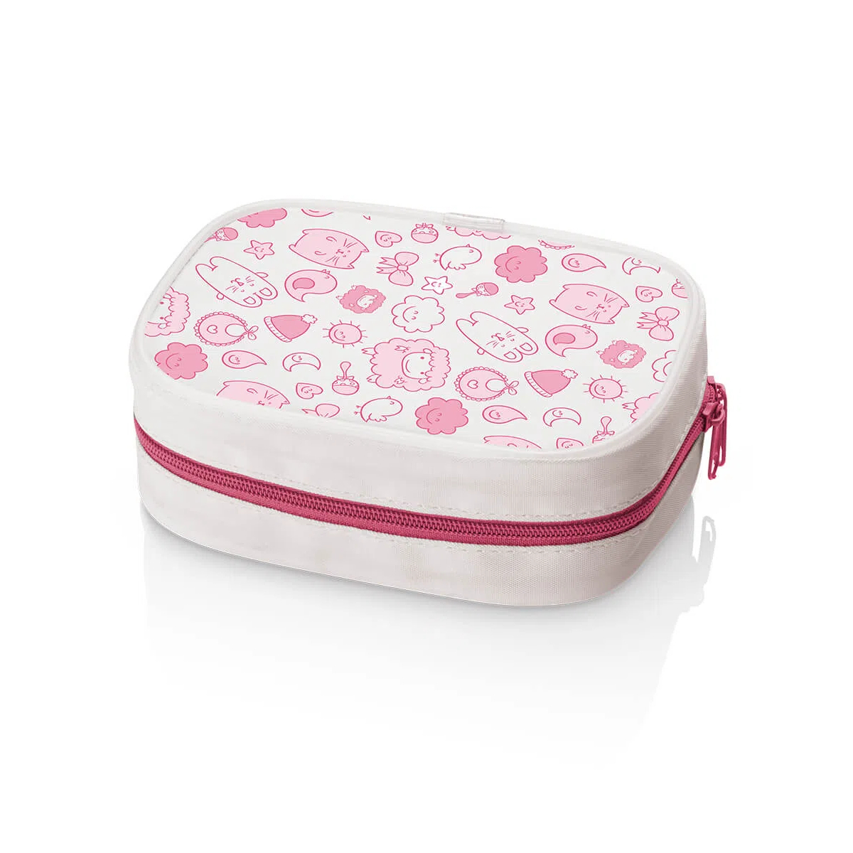 Kit Higiene Pente/Escova e Manicure Rosa Multikids Baby - BB098