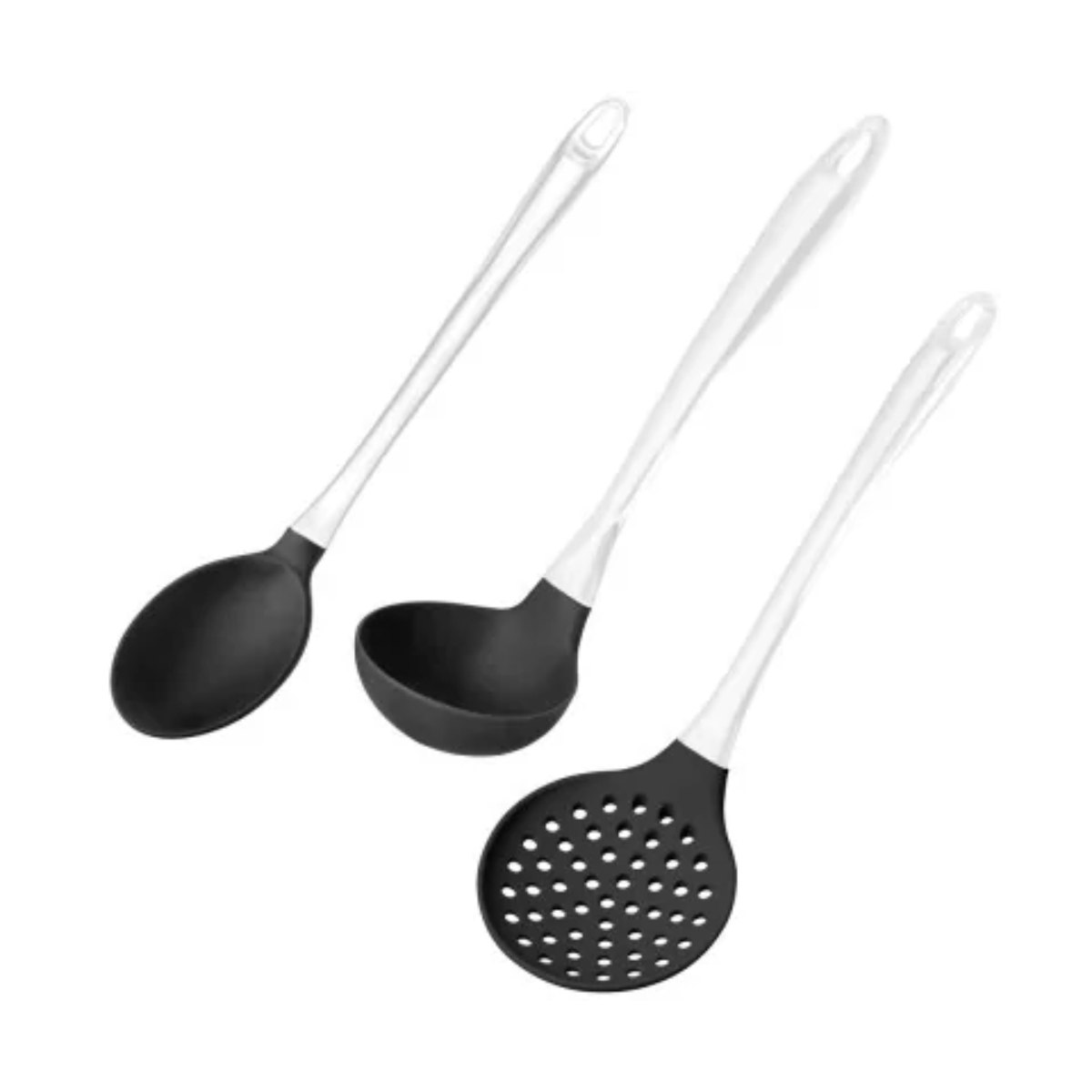 Kit para Servir de Silicone Cabo em Acrilico Colher, Concha e Escumadeira Multilaser - UD032