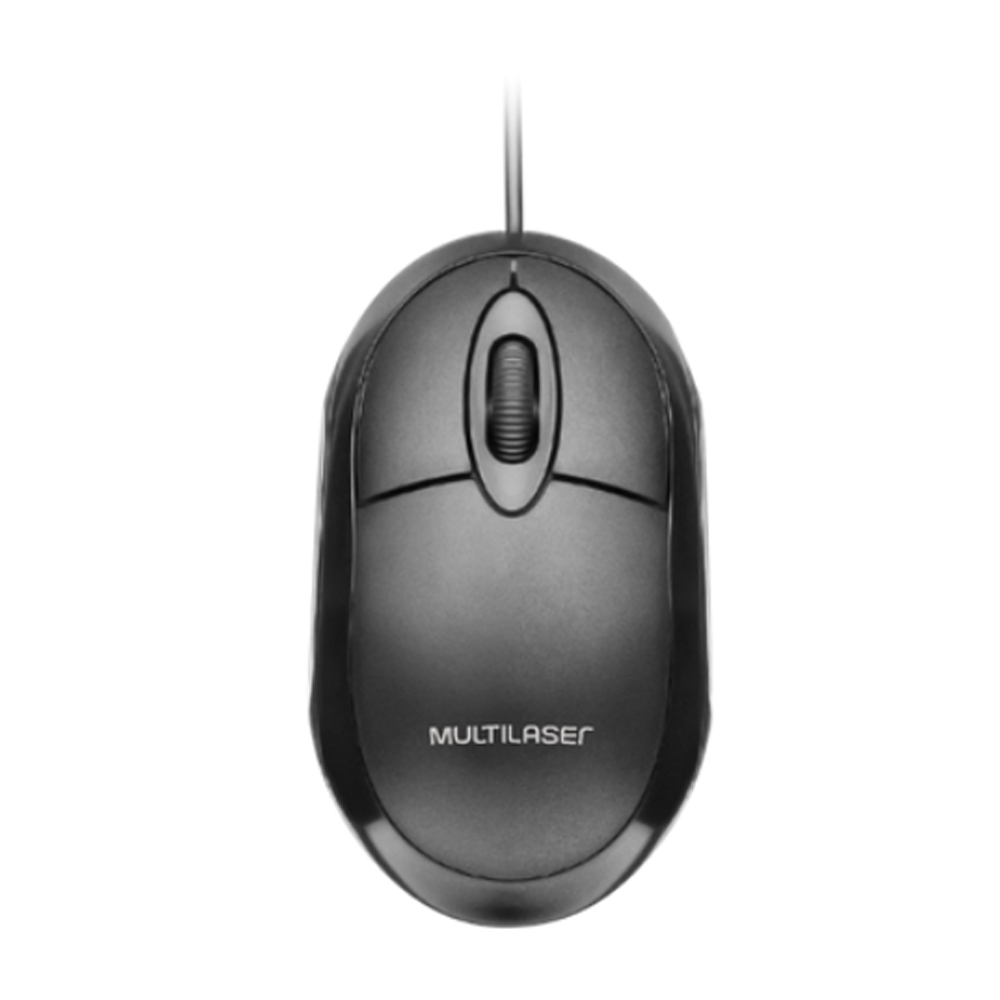 Kit 10 Mouses com Fio USB Classic Box Óptico Preto Multilaser - MO300