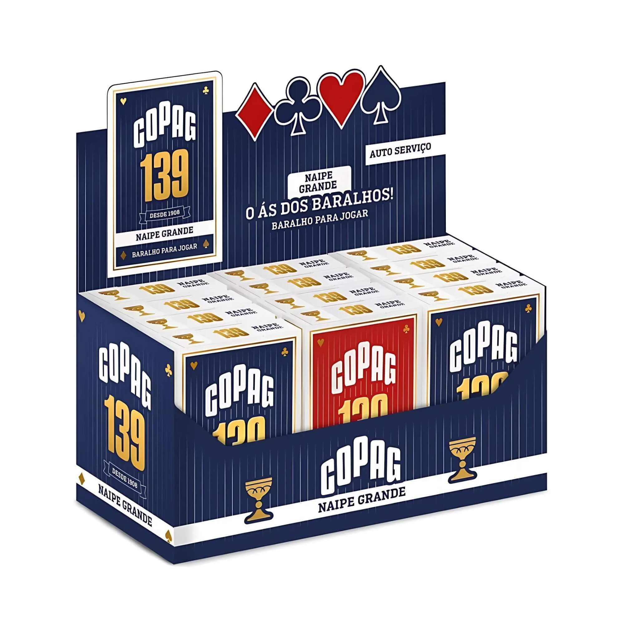Baralho Copag 139 Couche Naipe Grande Caixa com 12