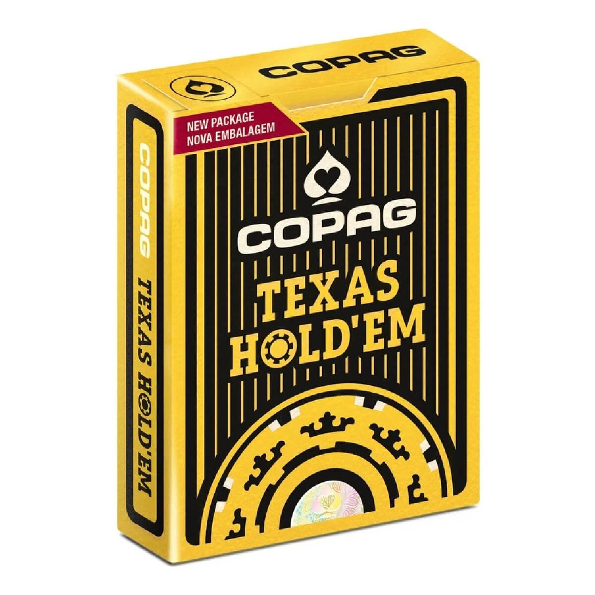 Kit Baralho Copag Texas Holdem Poker Caixa com 12 Unidades 100% Plástico em PVC - 94886