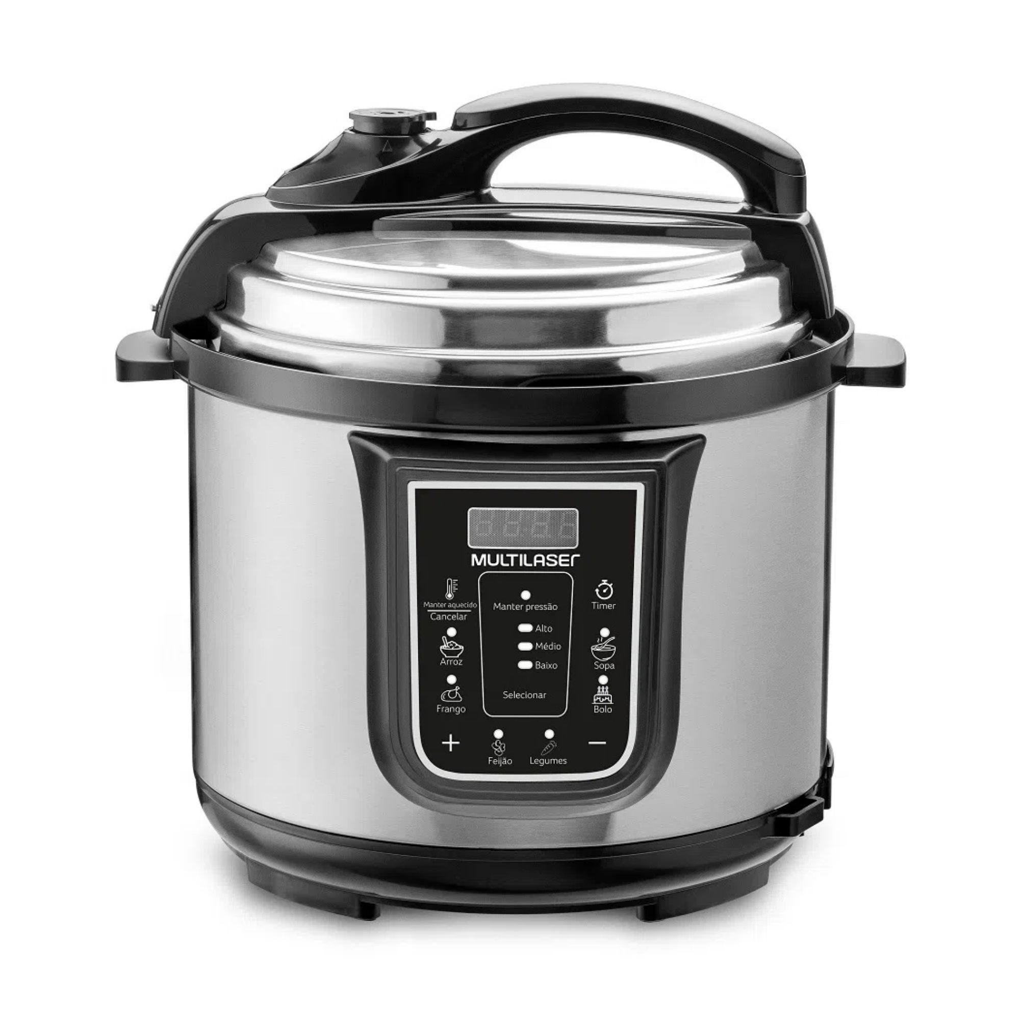 Panela de Pressão Elétrica 4L Multilaser 127V Preto -  CE096