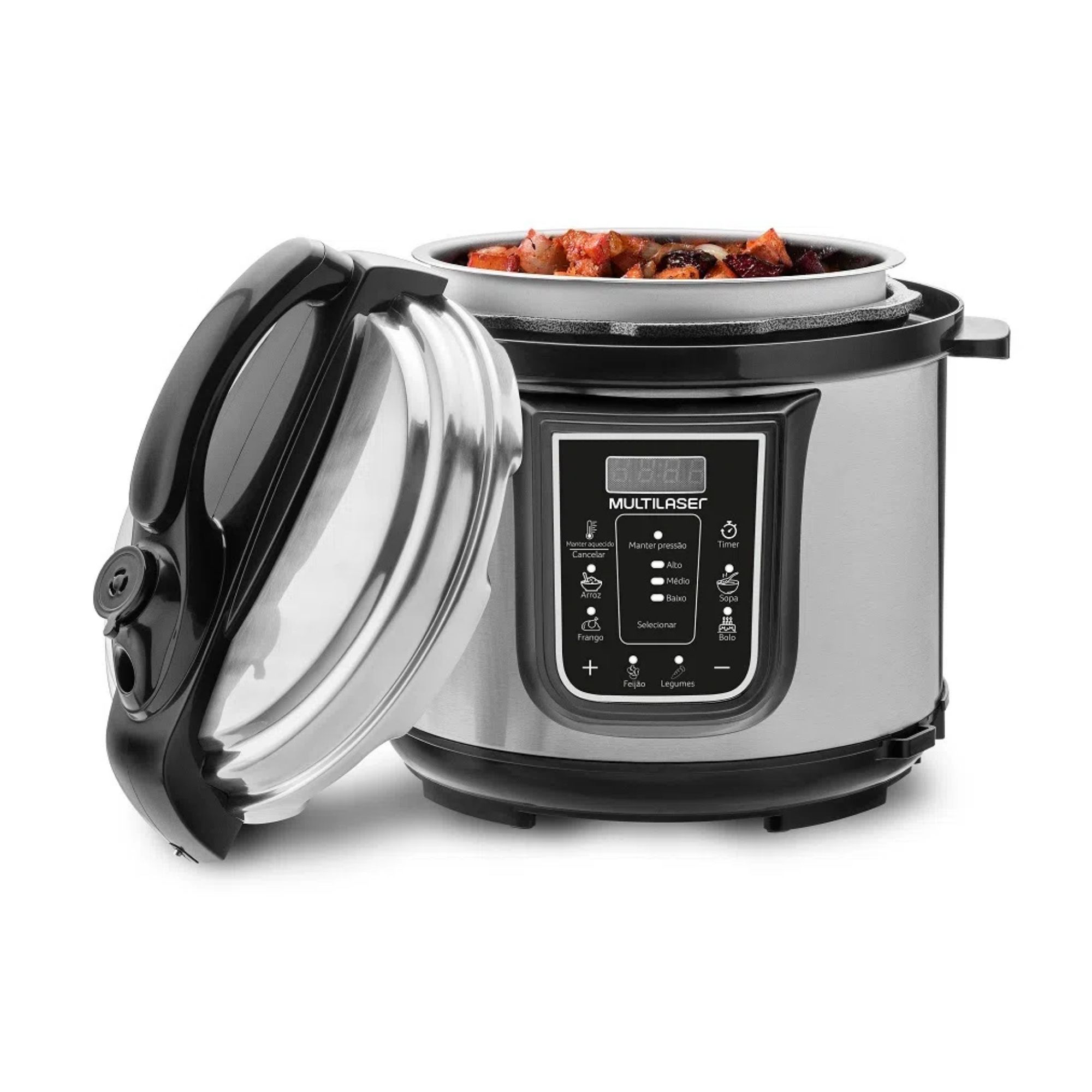 Panela de Pressão Elétrica 4L Multilaser 127V Preto -  CE096